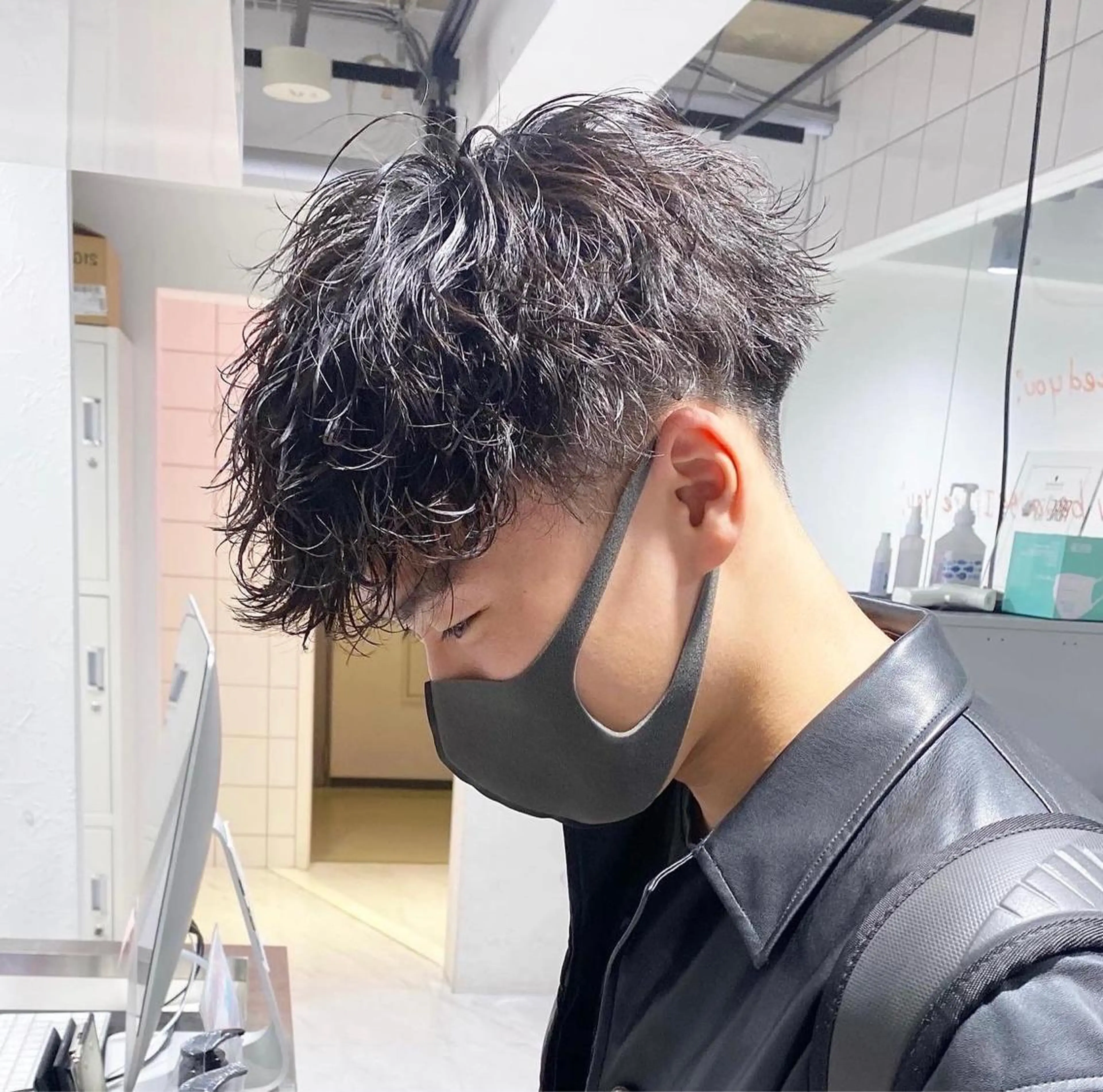 ショート カラー パーマ メンズ 【メンズサロン】 BLUCK 横浜のヘアスタイル