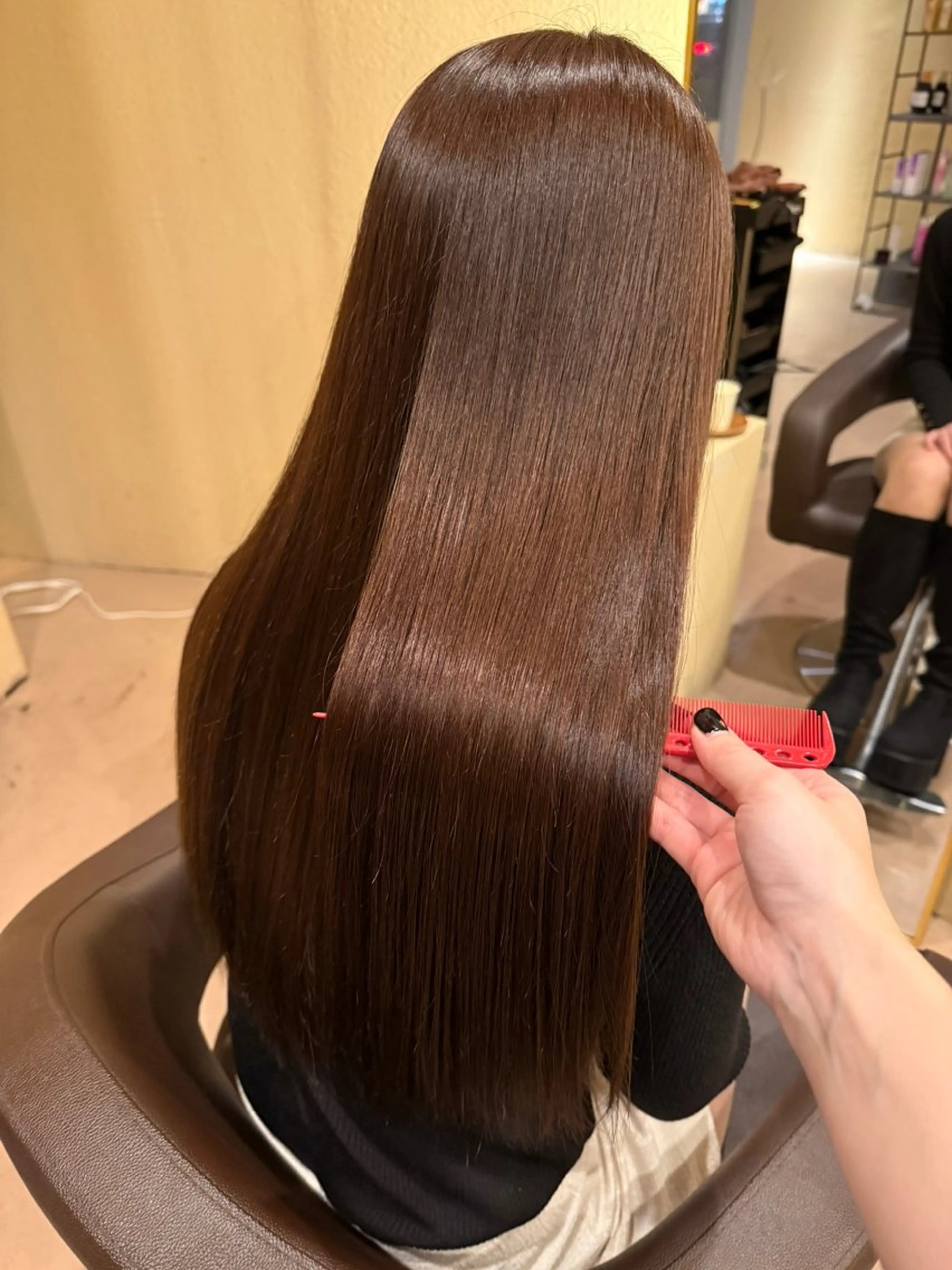 ロング カラー トリートメント カット ヘアカラー 縮毛矯正 トリートメント Eliss Horie所属・coco♡ 韓国hairのヘアスタイル