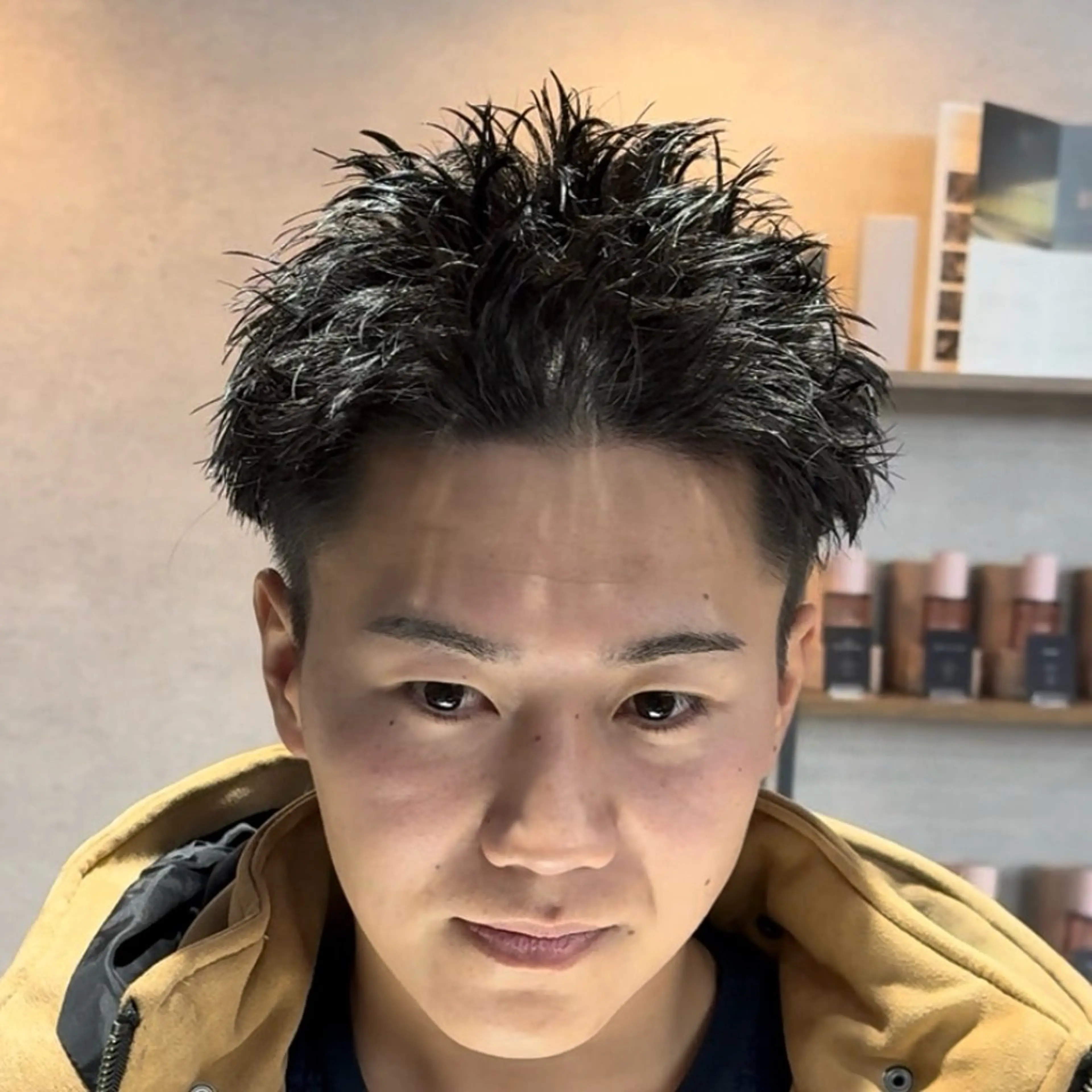 ショート カット パーマ ヘッドスパ ヘアセット パーマ指名率No1 メンズ特化ケイトのヘアスタイル