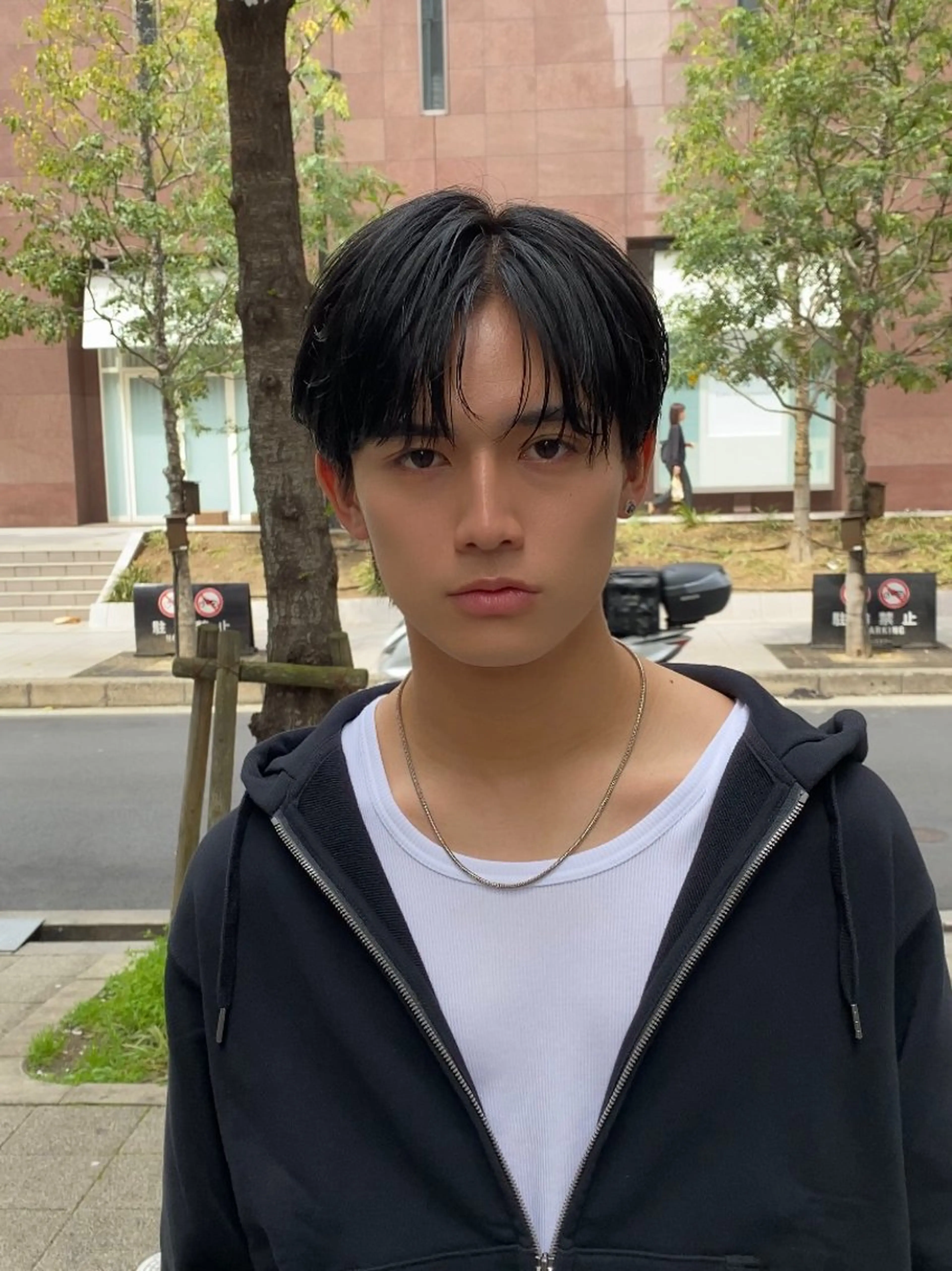 メンズ 透明感ブリーチ/ メンズパーマのヘアスタイル