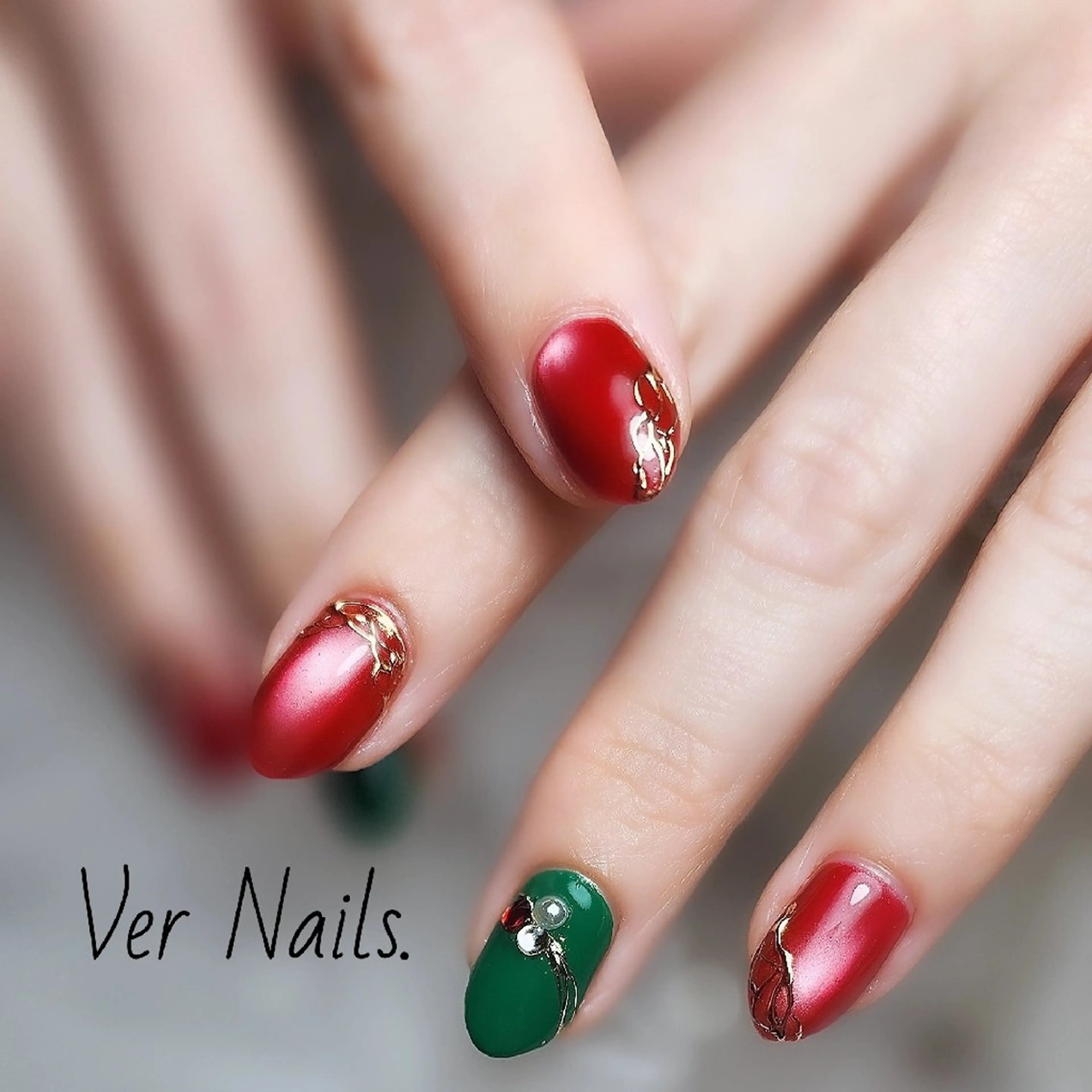 ネイル 冬ネイル クリスマス ハンドネイル Ver  Nails.のその他イメージ