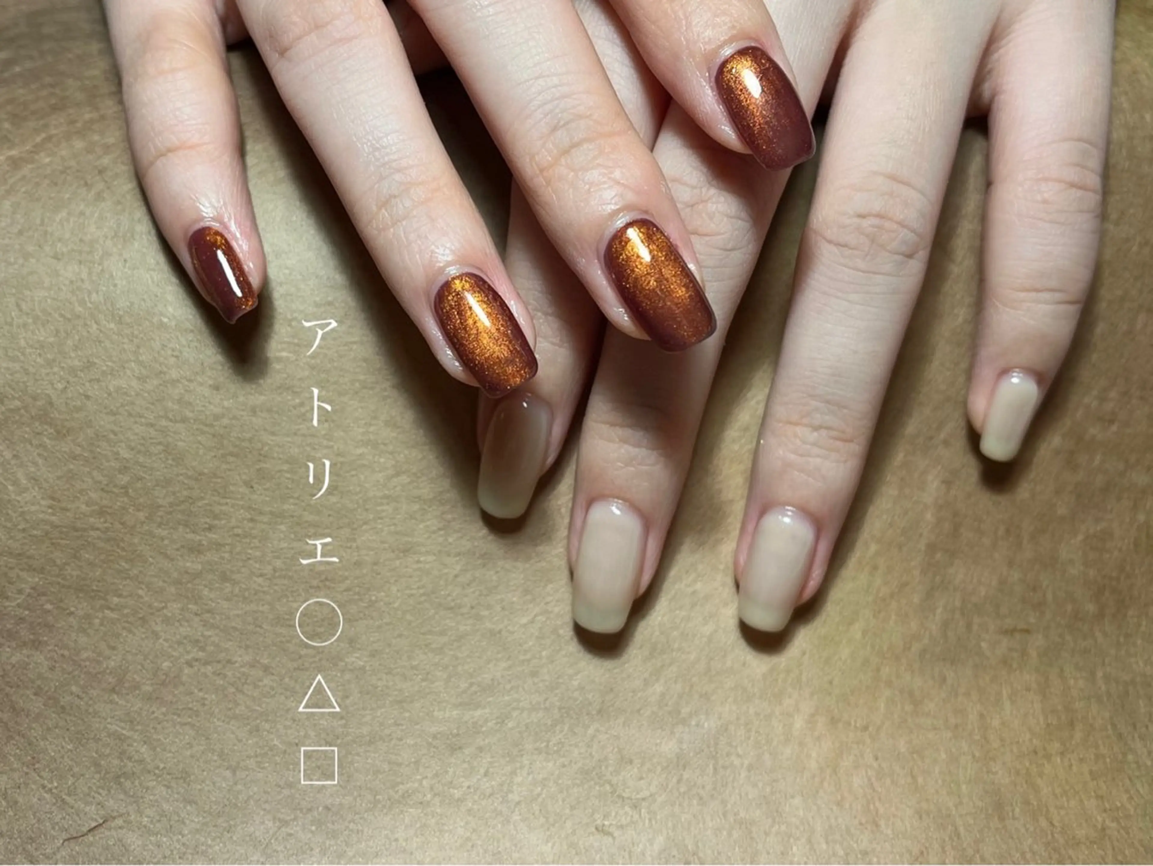 ネイル マグネットネイル ハンドネイル アトリエ ○△□のネイルデザイン