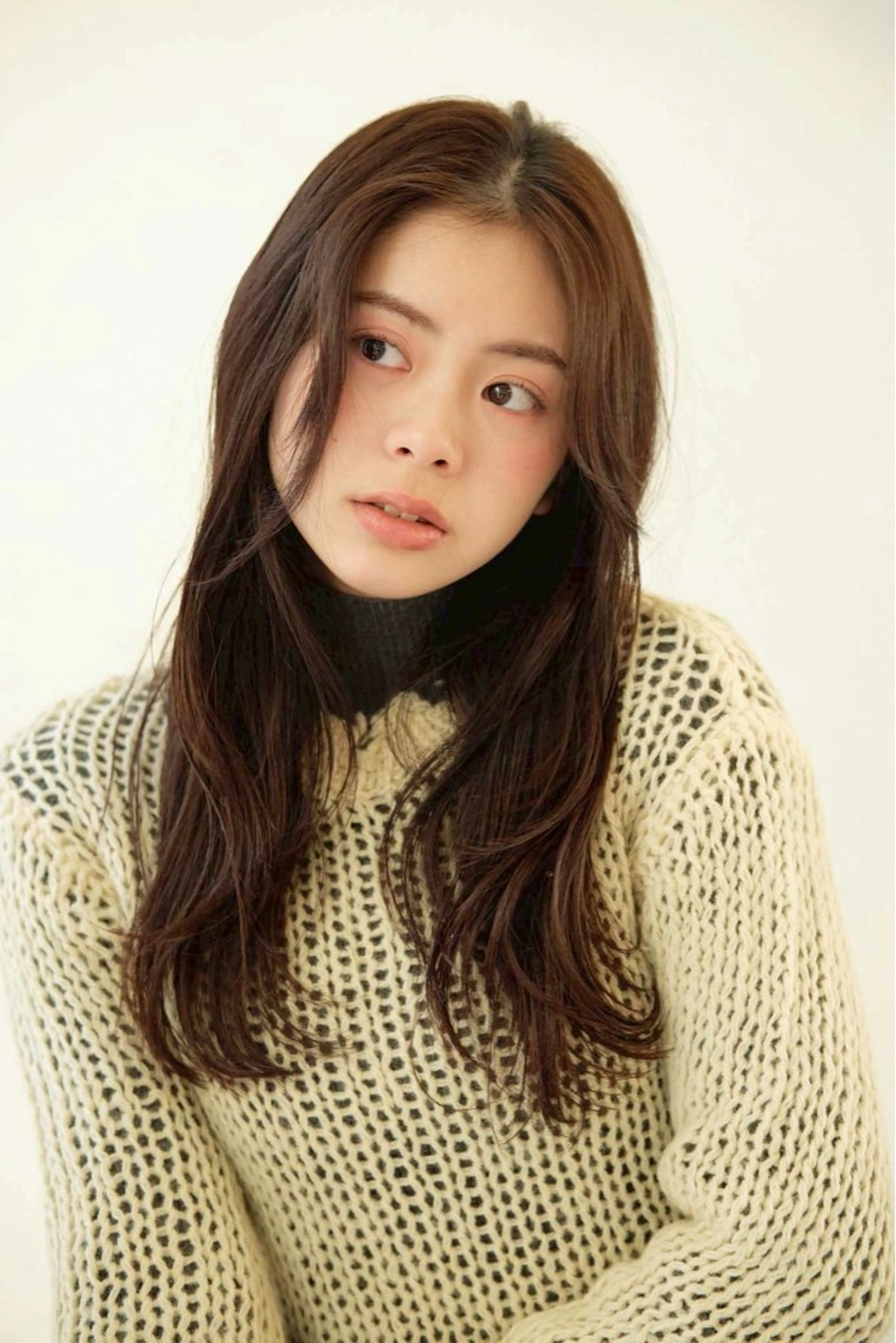 ロング カラー canaan 銀座店所属・ダブルカラー/ 透明感カラー/上村凜のヘアスタイル