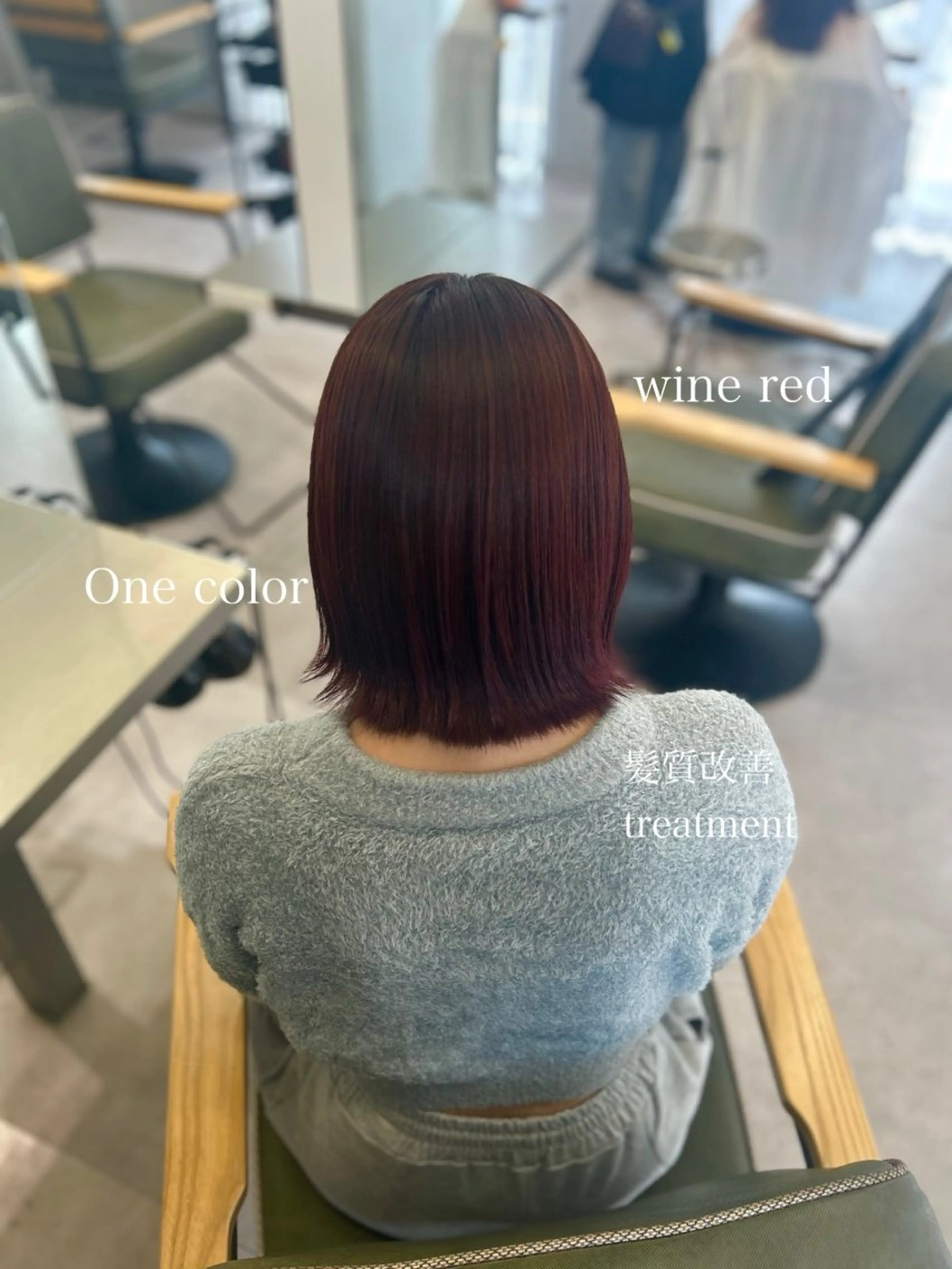 ショート カラー aoi/暖色カラー/ プツッとボブ🎀のヘアスタイル