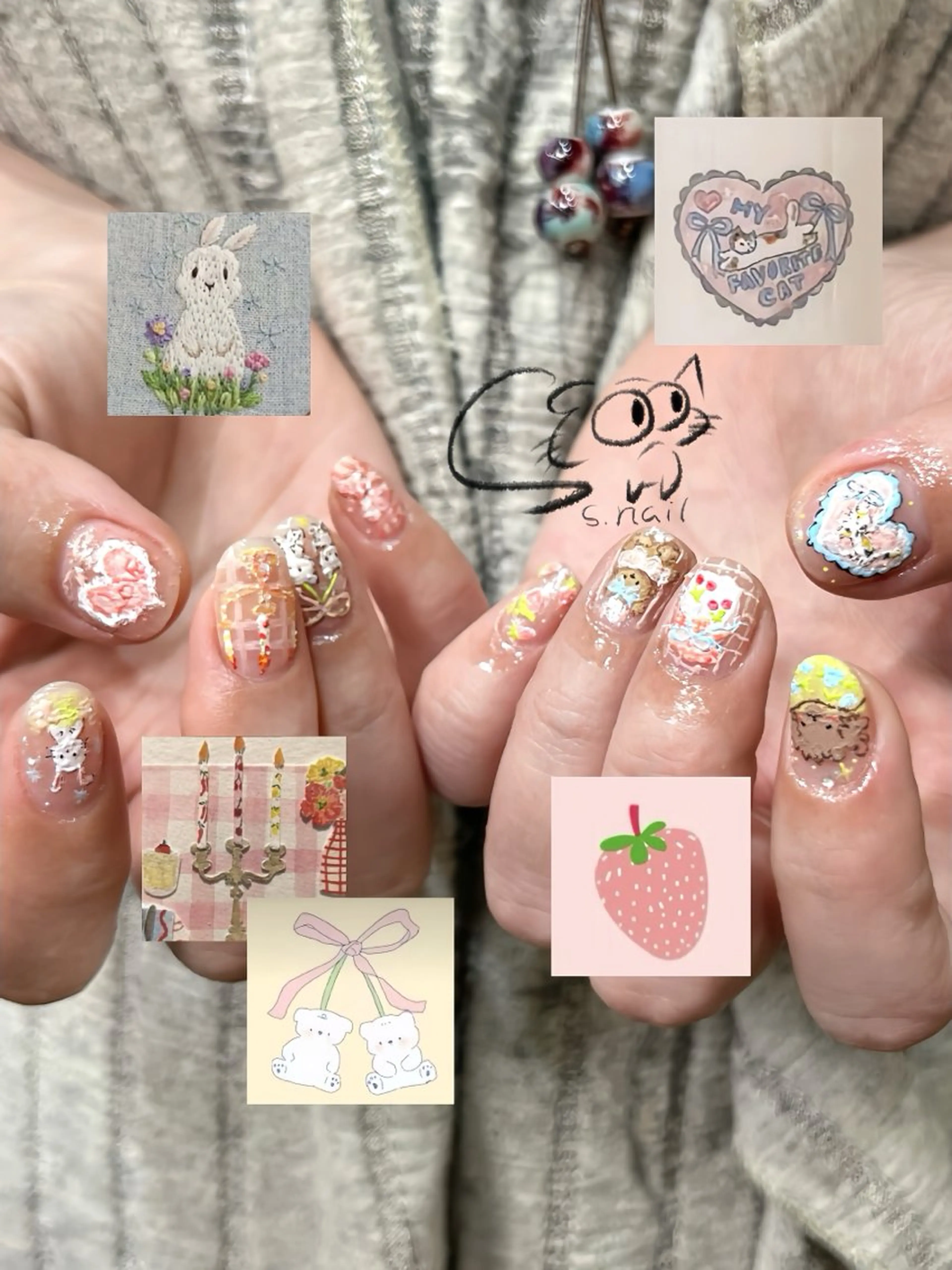 ネイル アートネイル チークネイル フレンチネイル グラデーション マグネットネイル ハンドネイル S.nail所属・S.nail _のネイルデザイン