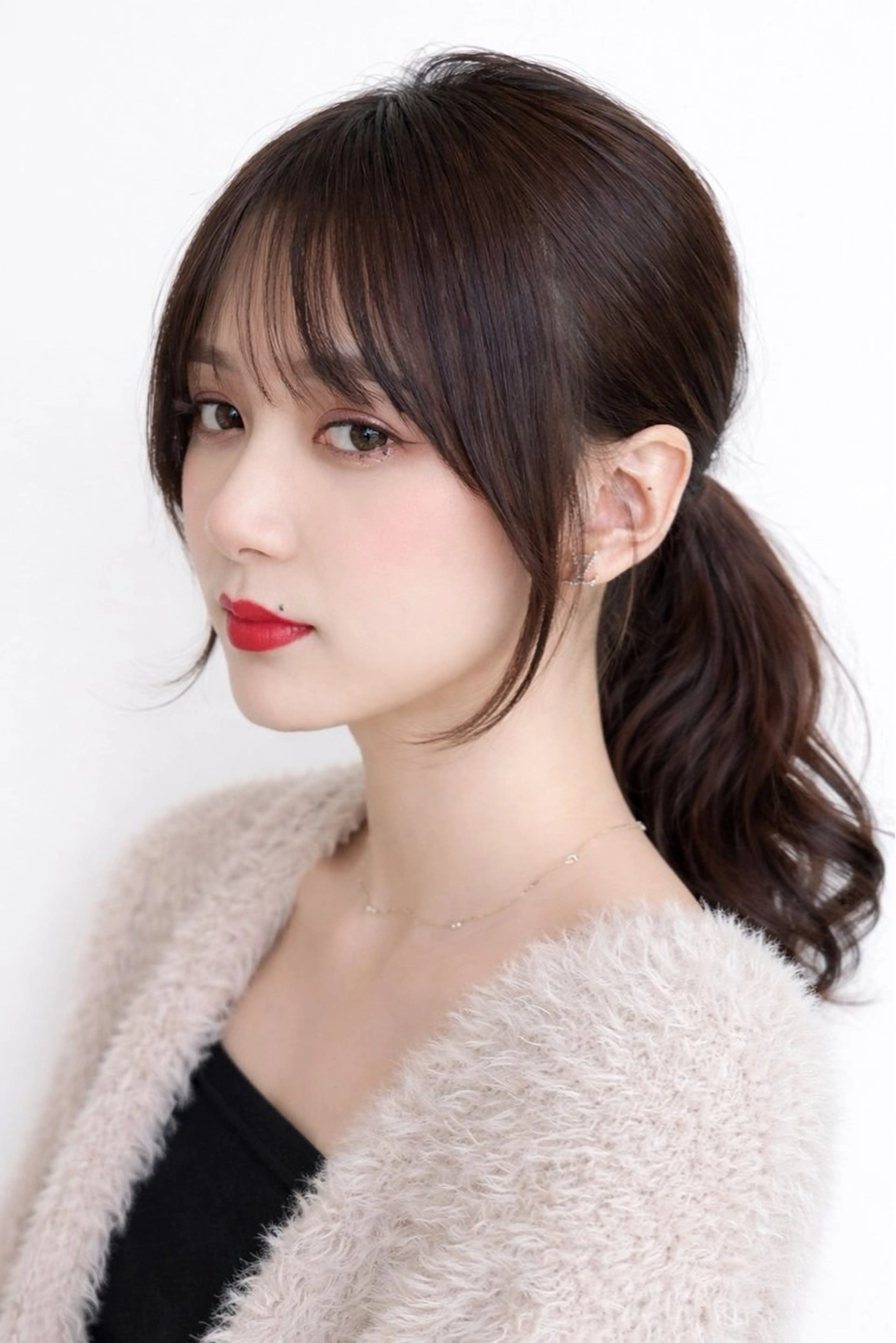 ロング カラー パーマ カット 新宿✨顔周りカット 韓国ヘア/坂本亜裟海のヘアスタイル