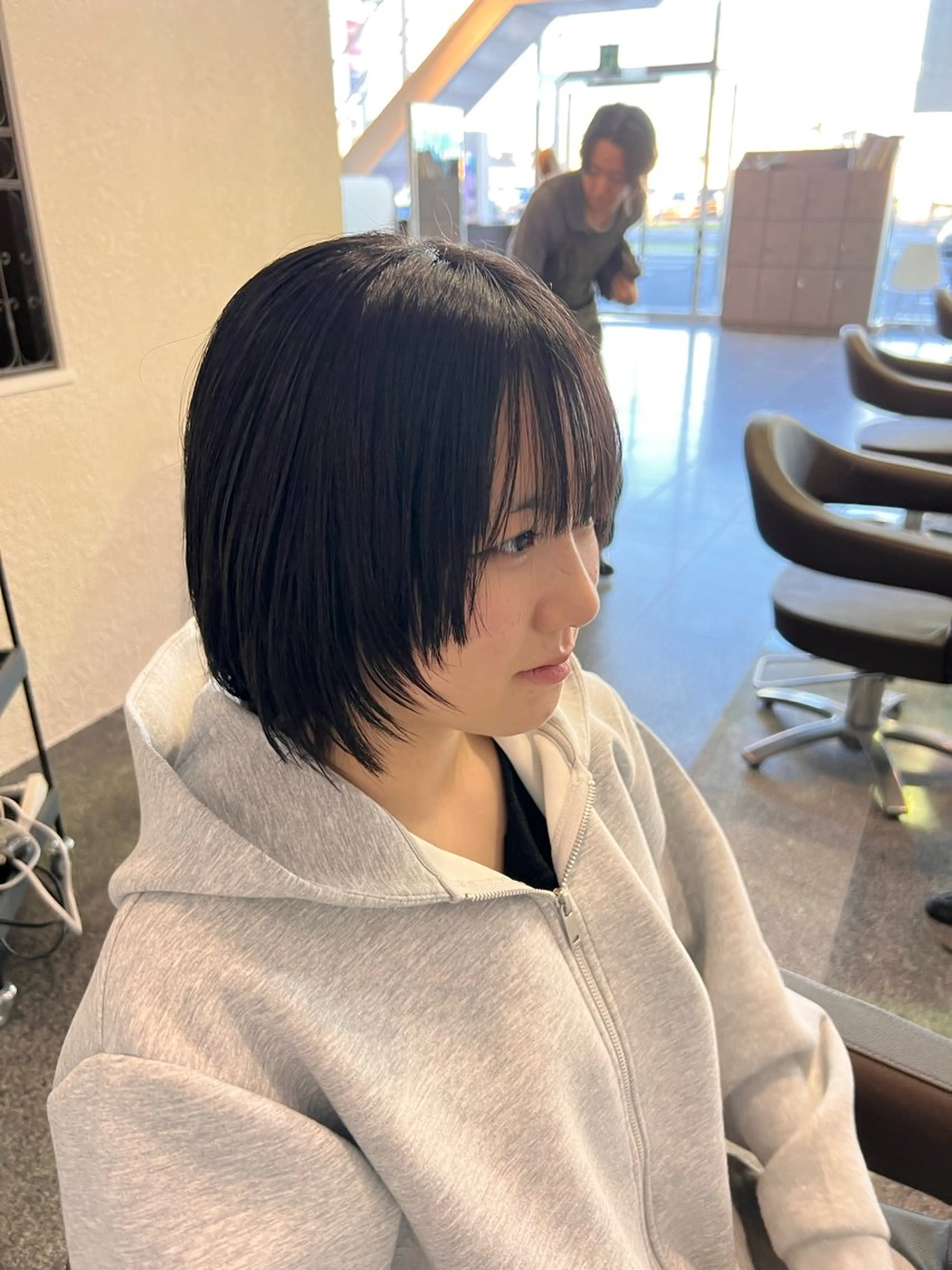 ミディアム ボブレイヤー ボブ レイヤーカット カット トリートメント Oops旧TABOO 早野太郎のヘアスタイル