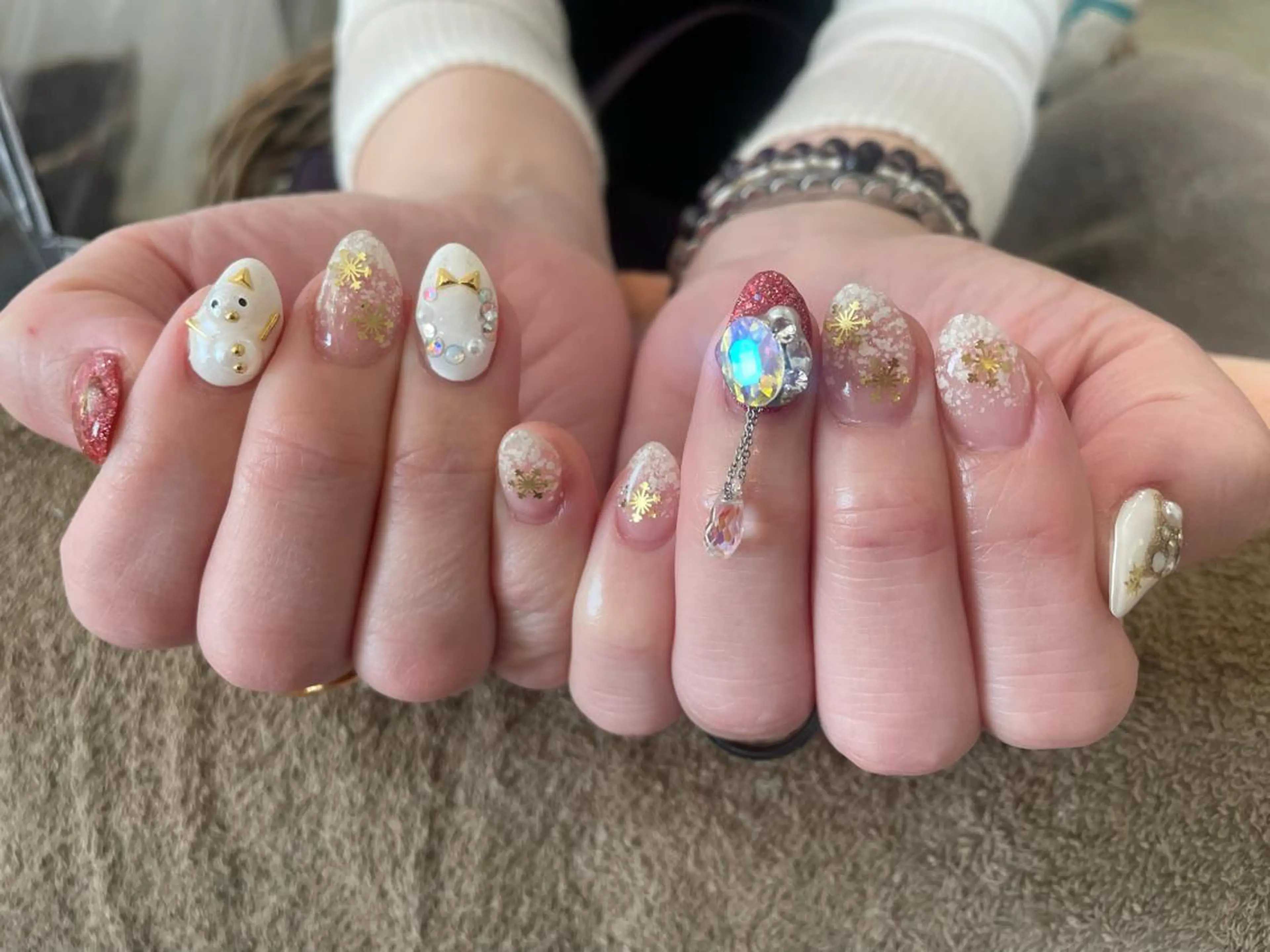 ネイル 持ち込み 冬ネイル クリスマス リオッサ オブ ラグーン神戸店のエステ・リラクイメージ
