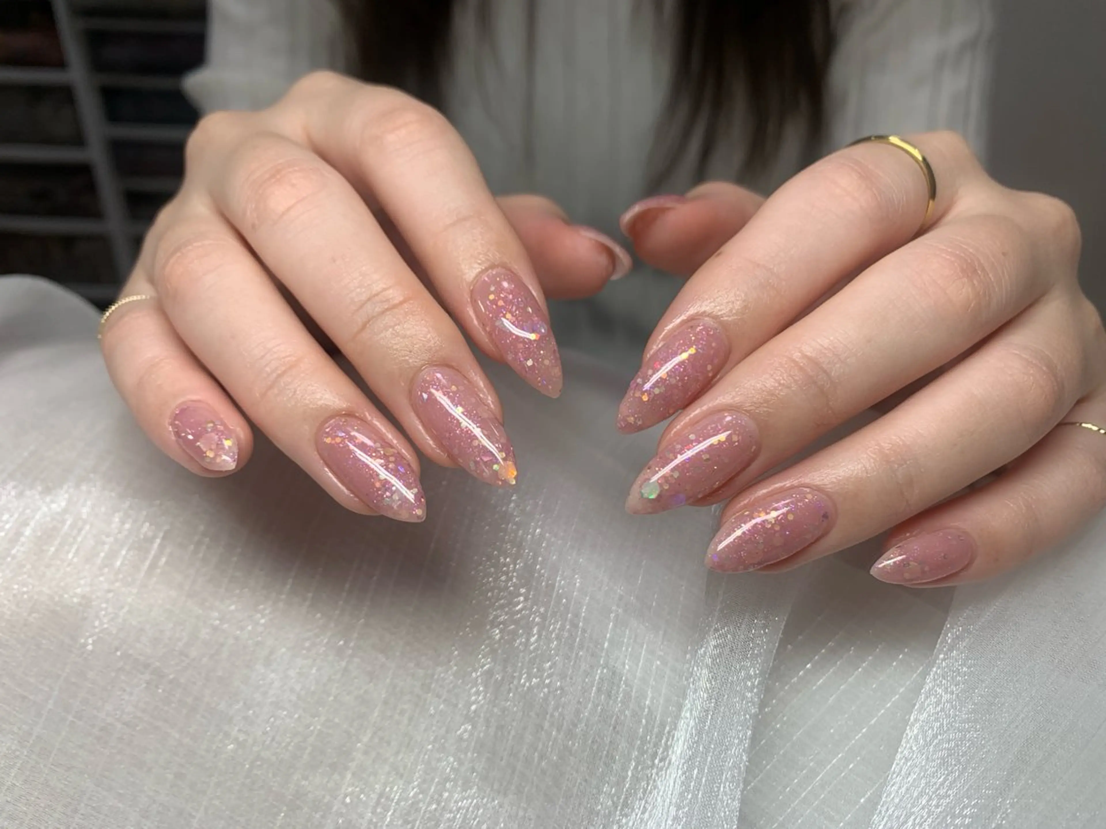 Kaka_ パラジェル、長さだしのネイルデザイン