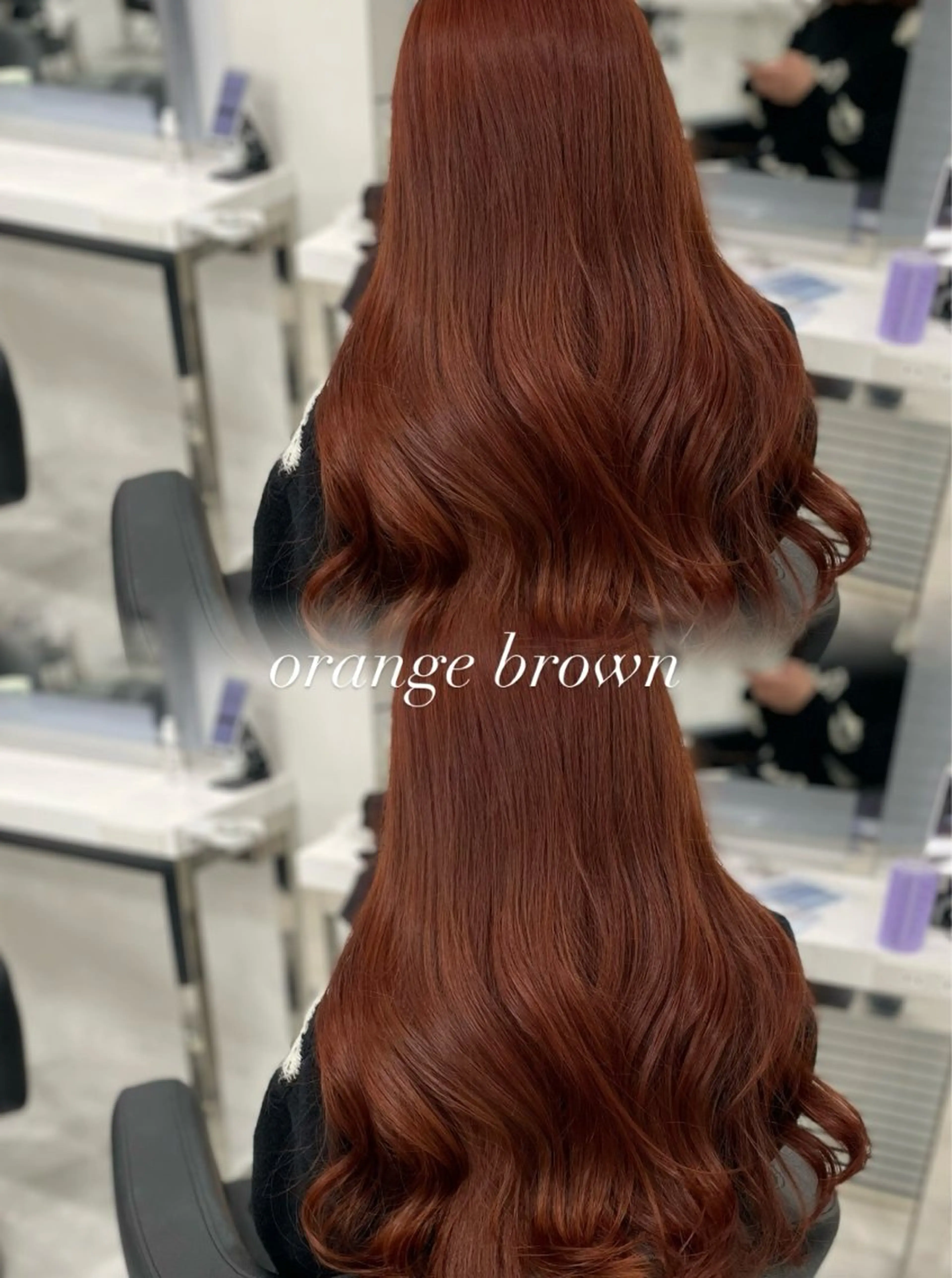 セミロング カラー ヘアアレンジ Ella所属・nana【艶髪】/ レイヤー/縮毛矯正のヘアスタイル