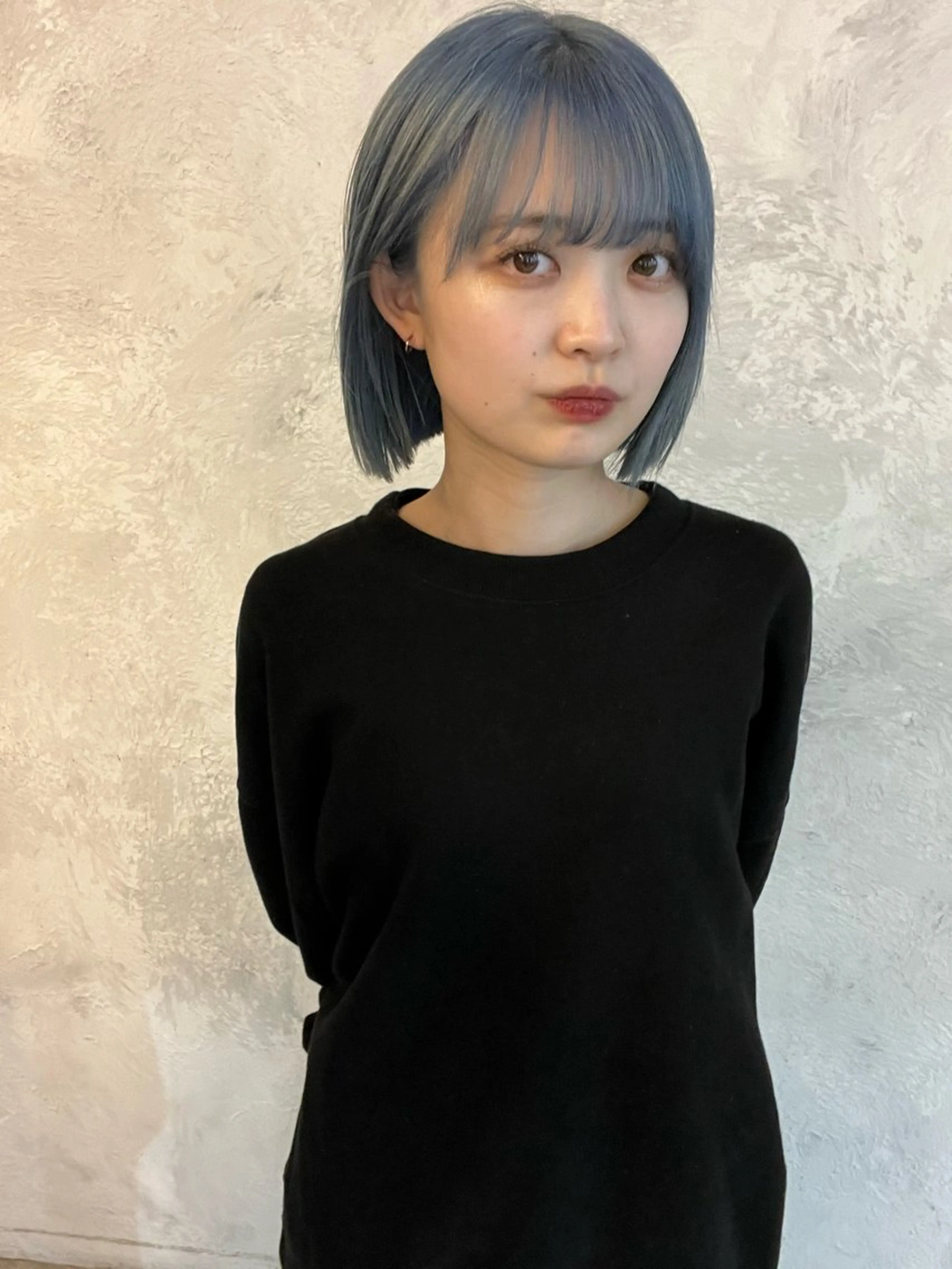 ショート カラー ブリーチ ブルーカラー ケアブリーチ ダブルカラー ボブ カット ヘアカラー トリートメント 金井京介/レイヤー /ボブパーマのヘアスタイル