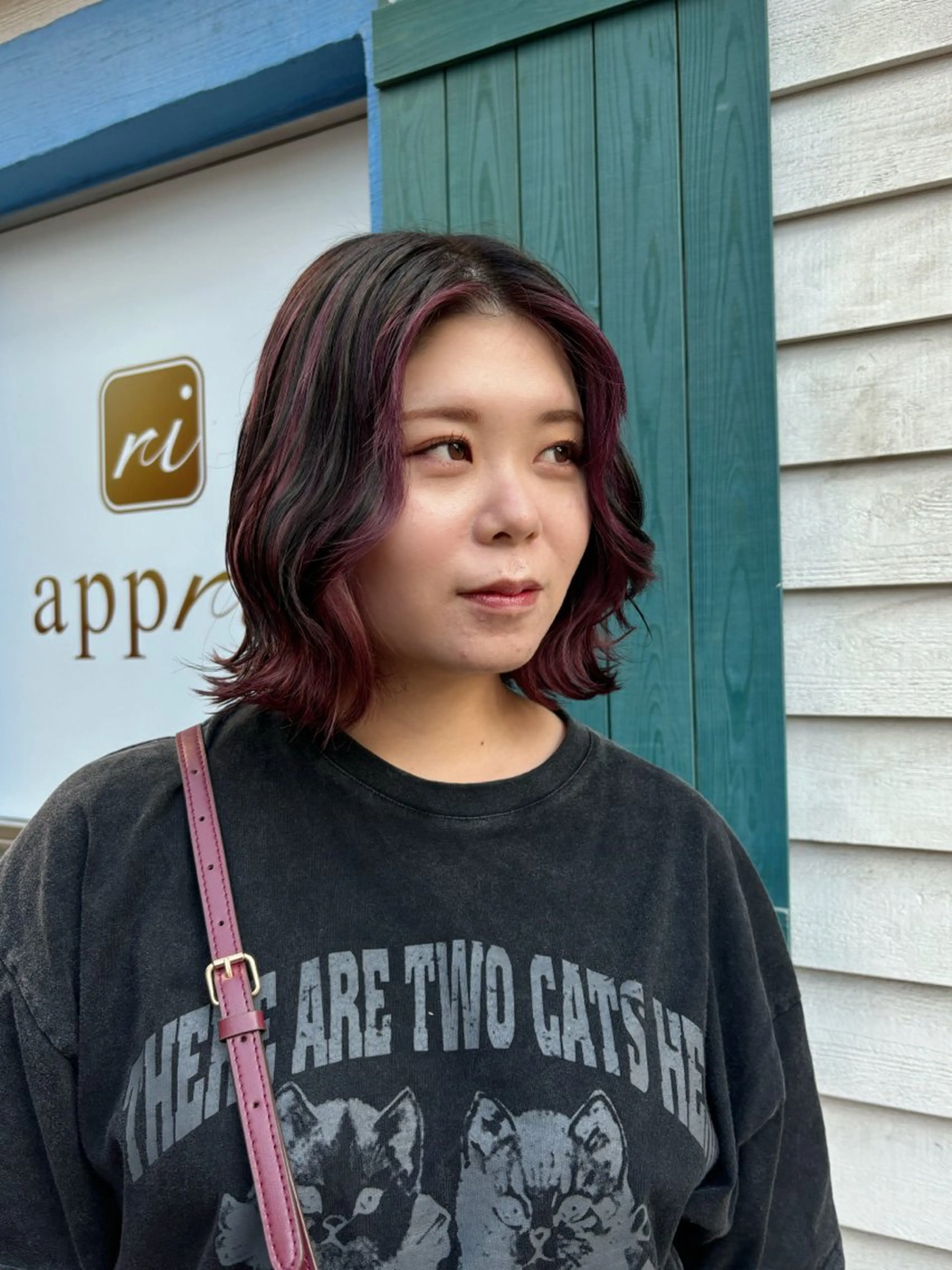 ミディアム カラー ヘアアレンジ ブリーチ インナーカラー ラベンダーカラー ピンクカラー ピンクラベンダー 艶髪/髪質改善/ 松村きさらのヘアスタイル