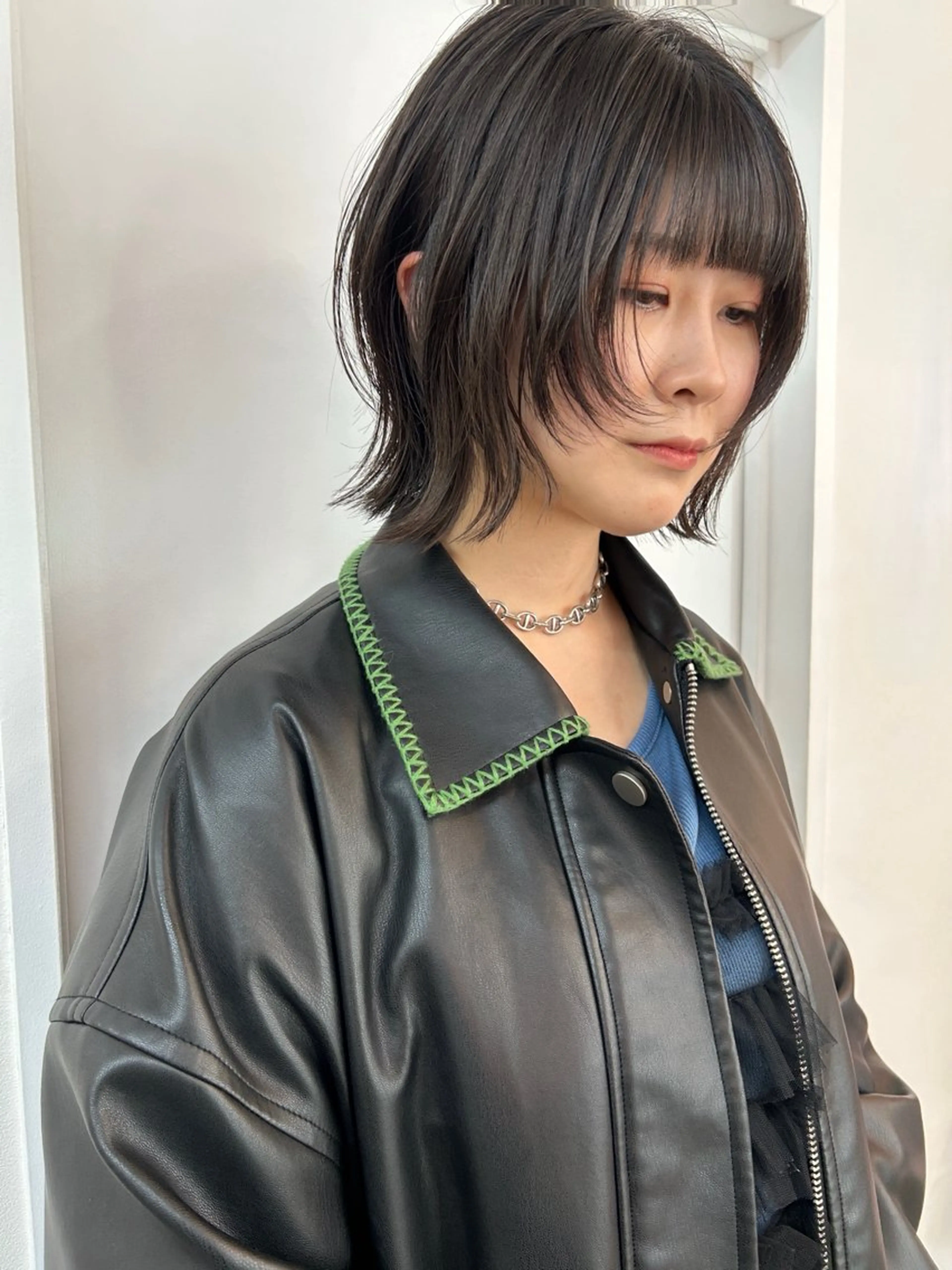 ミディアム レイヤーカット/ 透明感カラーmikuのヘアスタイル