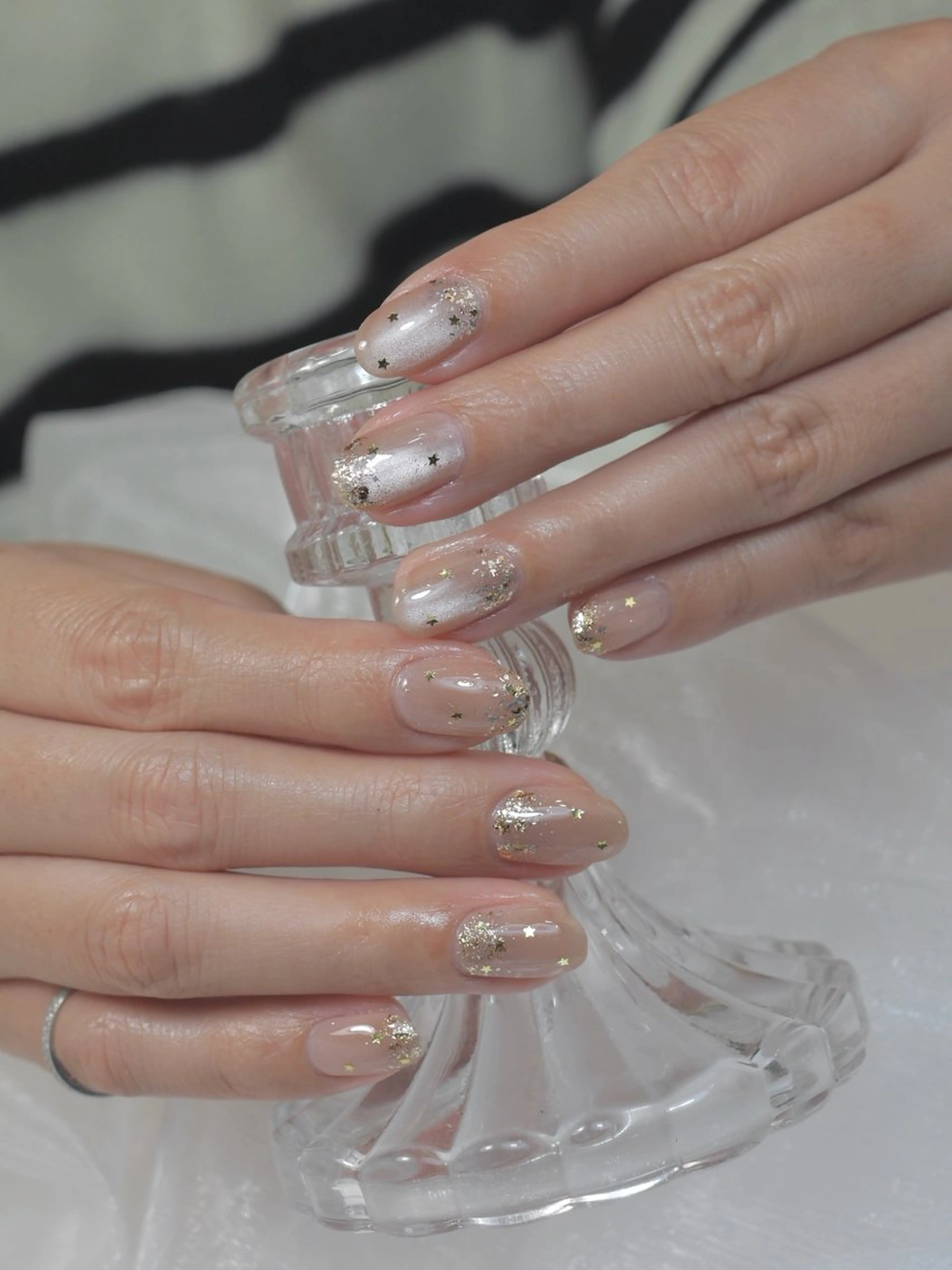 ネイル キラキラネイル マグネットネイル Nail Salon .Lalahのネイルデザイン