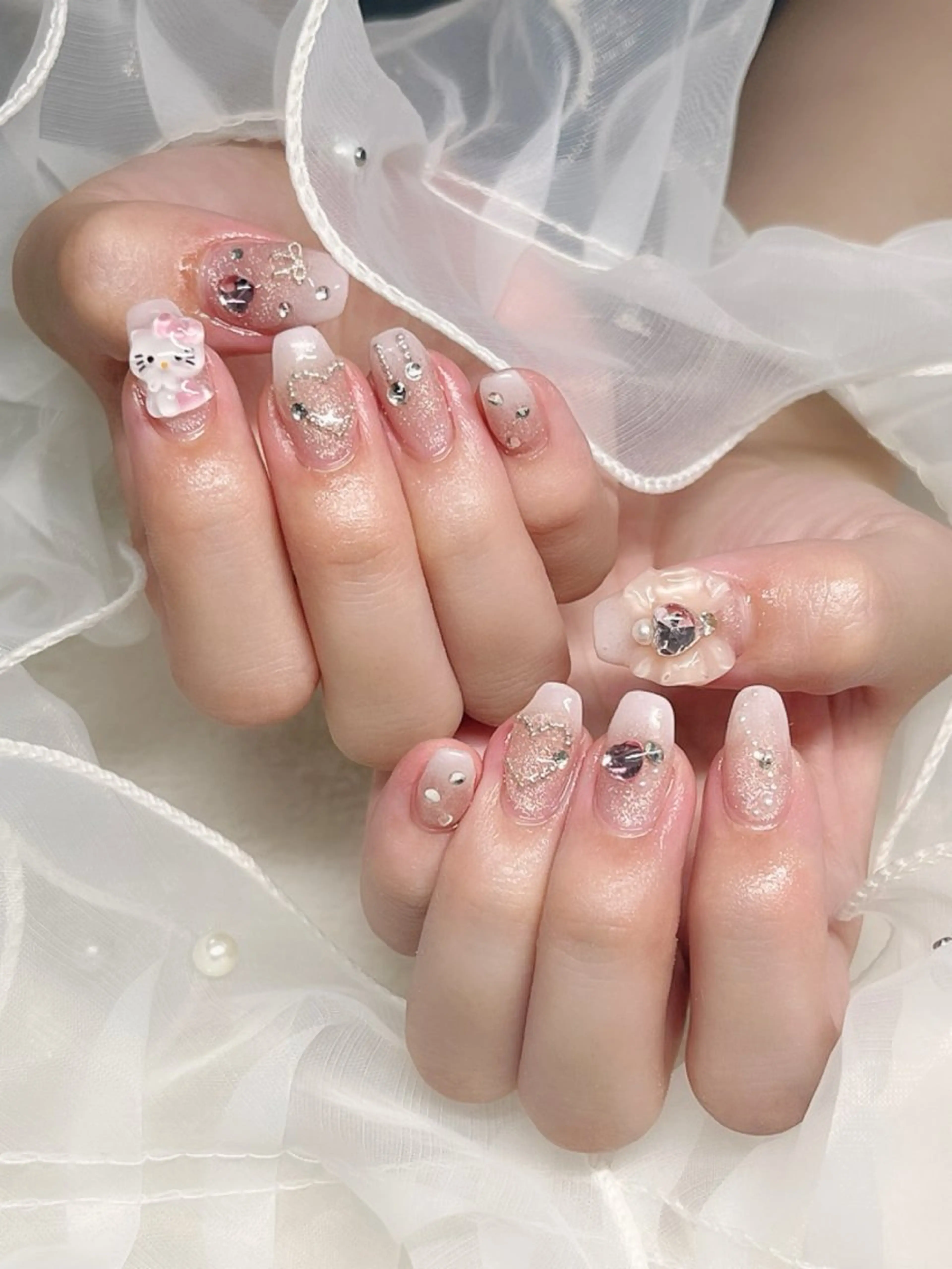 ネイル ハンドネイル AYU💅ワンホン& 推し活ネイル💕のネイルデザイン