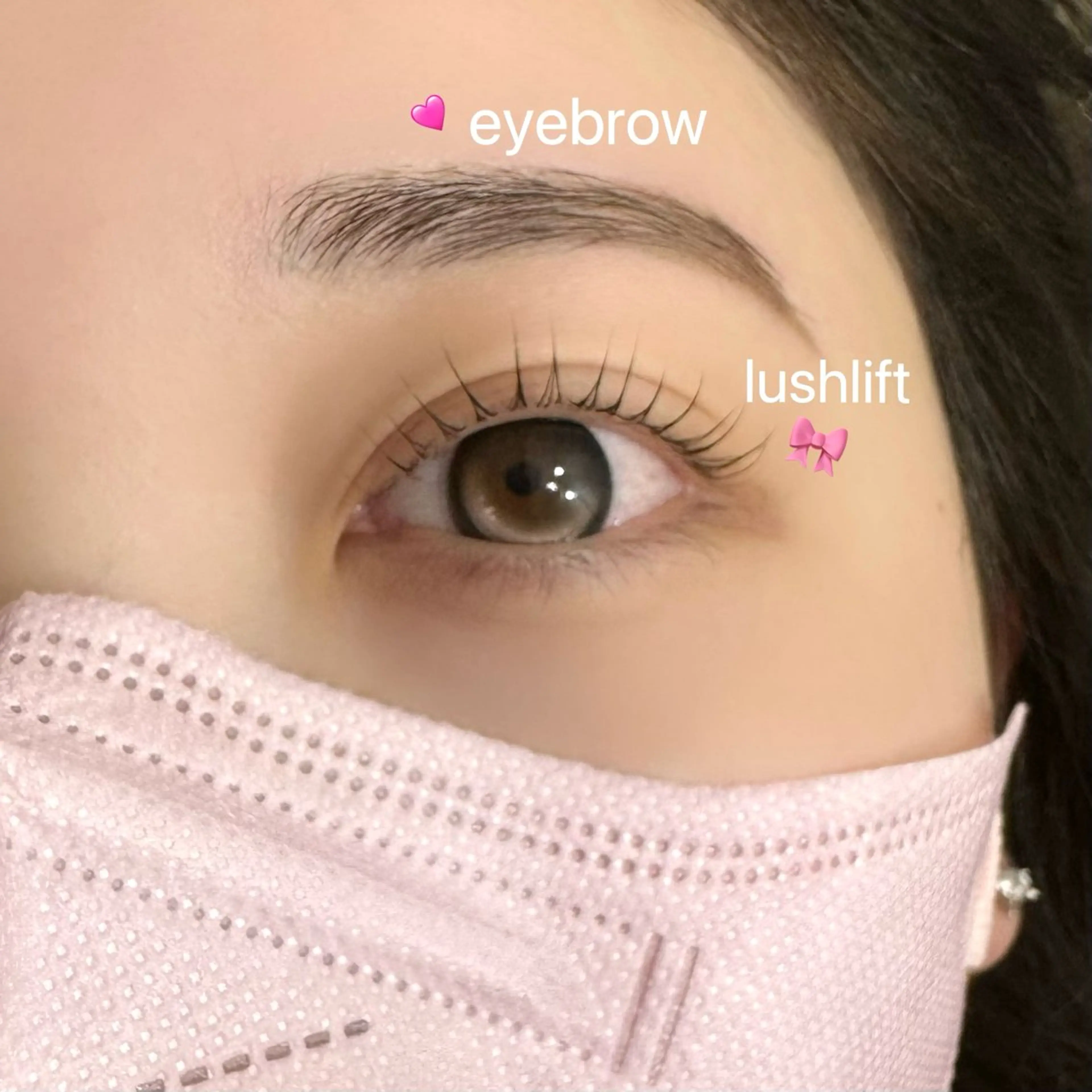 🤍まつげパーマ+眉毛ワックス🤍🎀の写真