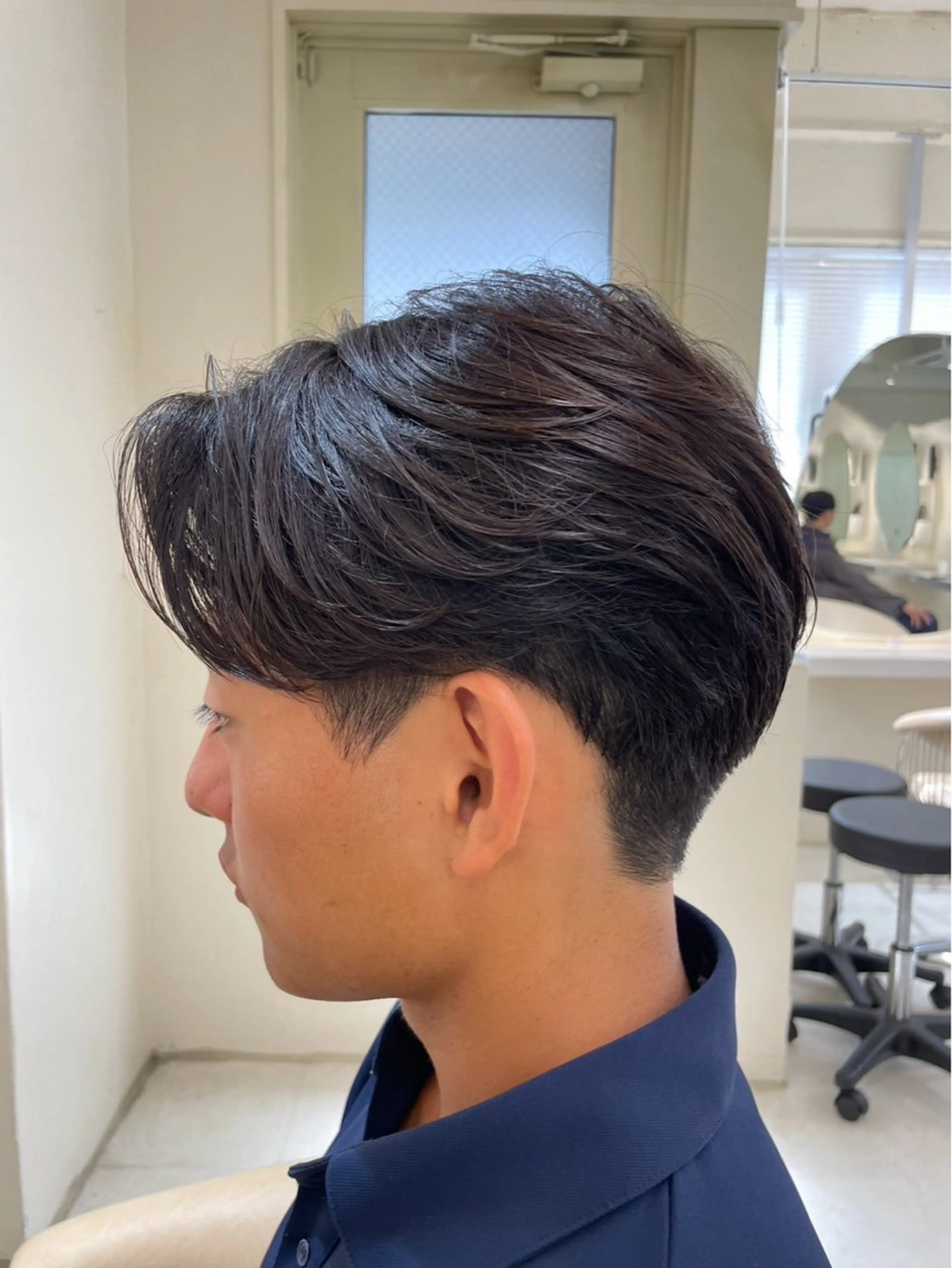 メンズ カット マッシュ/ センターパート/奈菜のヘアスタイル