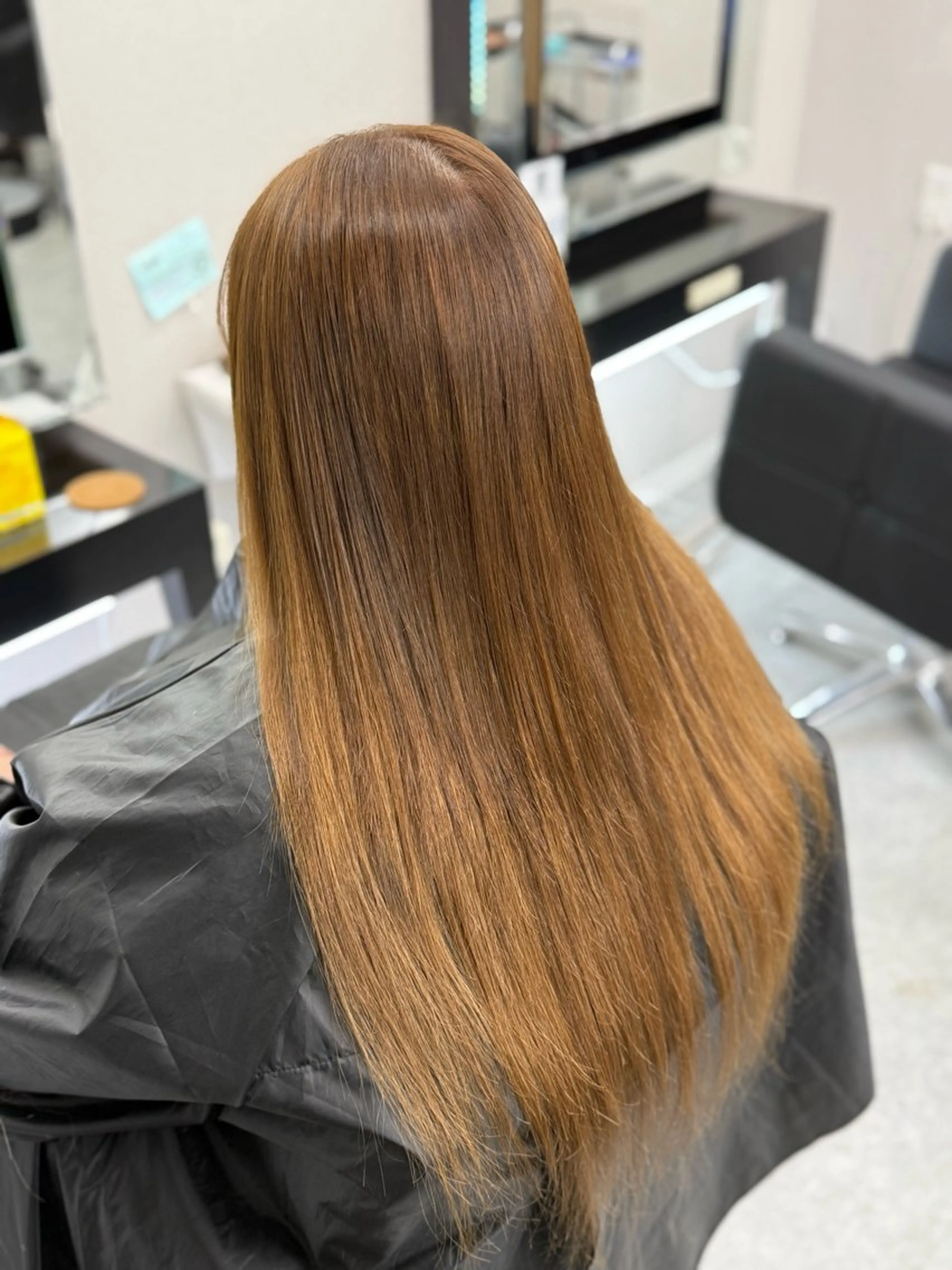 ロング カラー エクステ カット エクステ 𝙃𝘼𝙍𝙐🎀 韓国×エクステのヘアスタイル