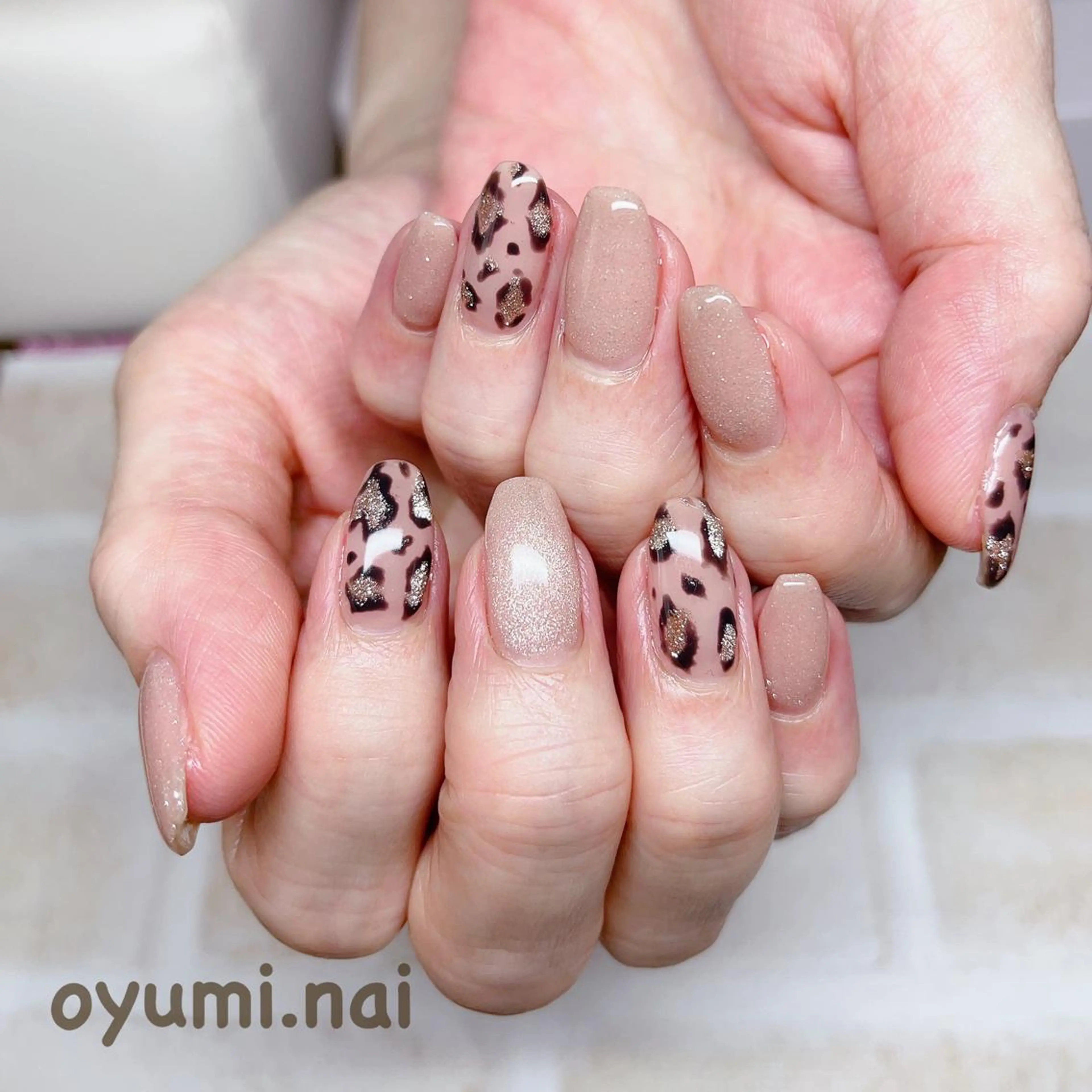 ネイル アニマル柄 マグネットネイル ハンドネイル takanashi yumiのネイルデザイン