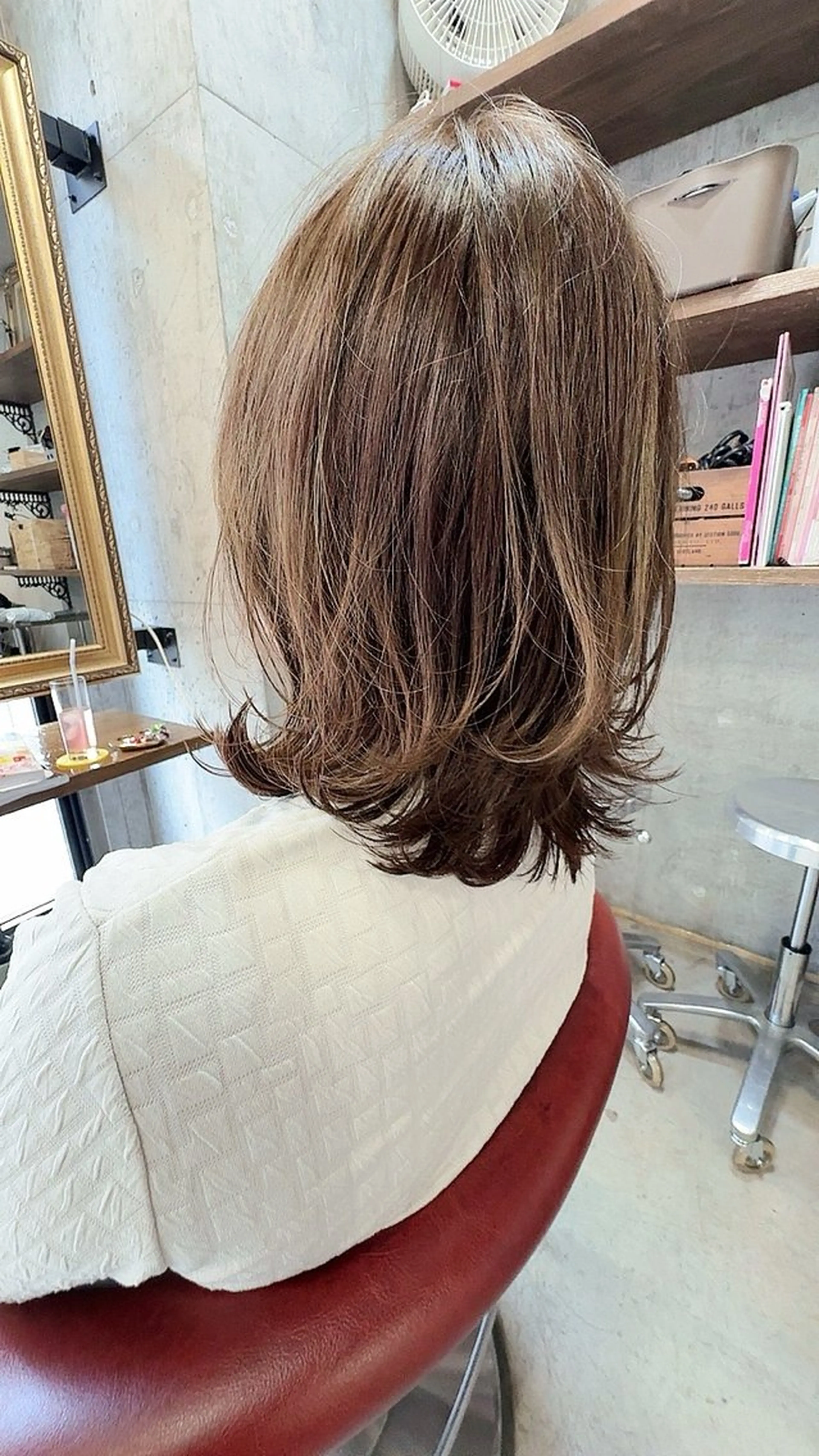 ミディアム カラー パーマ オーナースタイリスト 佐藤のヘアスタイル