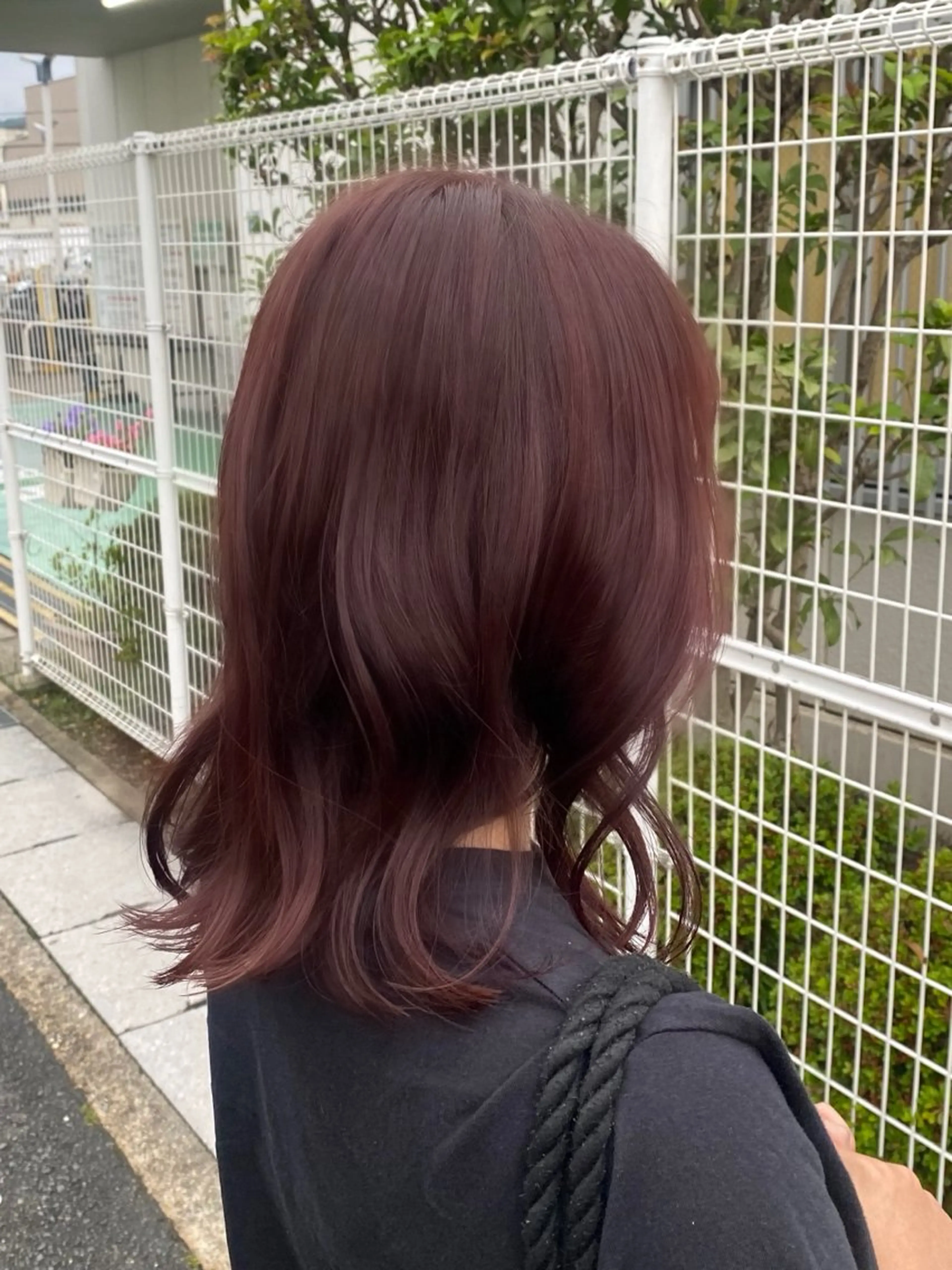 カラー ブラウンカラー ピンクカラー 阿川香穂 /京都のヘアスタイル