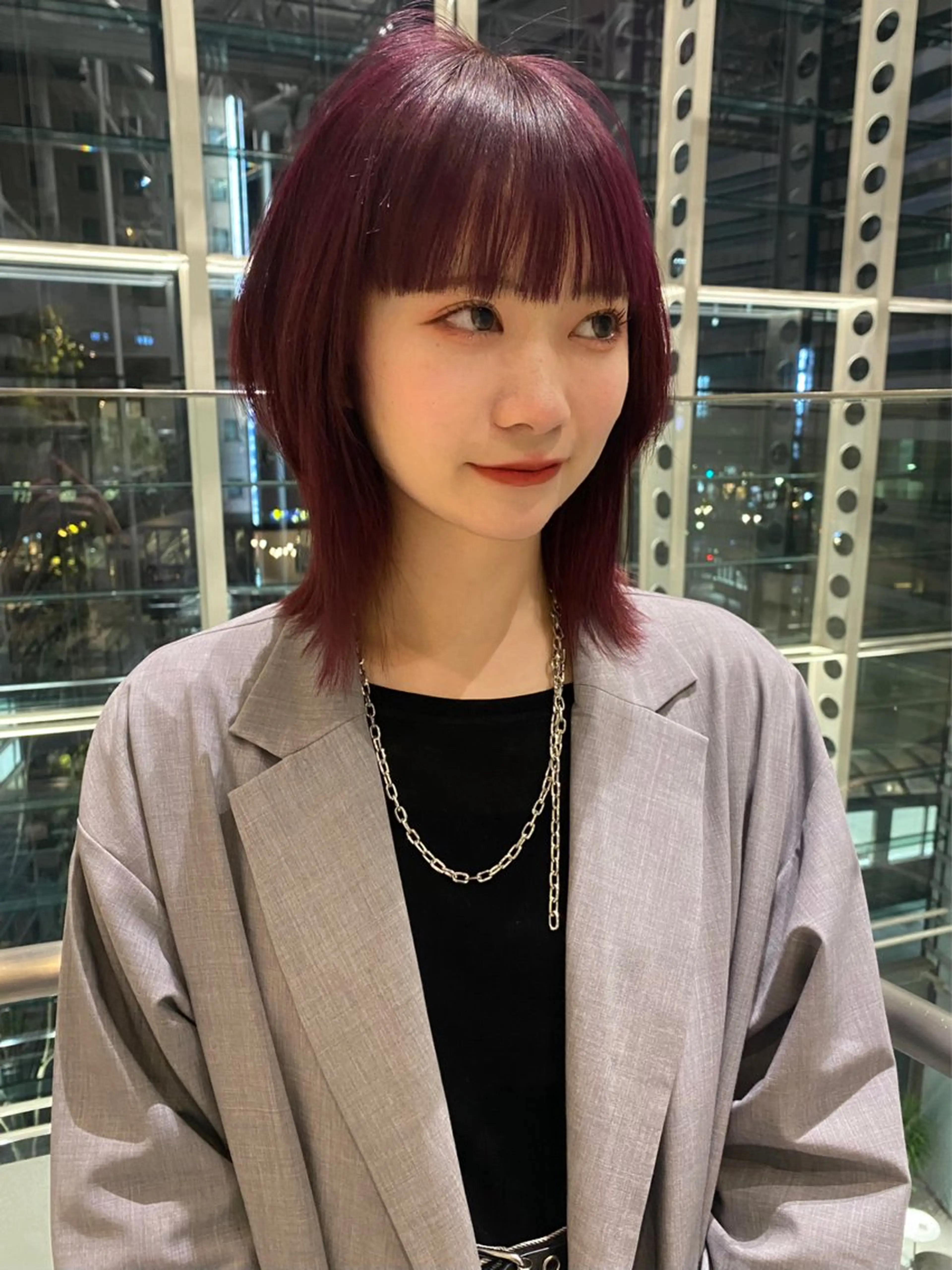 ミディアム カラー カット ヘアカラー トリートメント mai / linoah˚✧のヘアスタイル