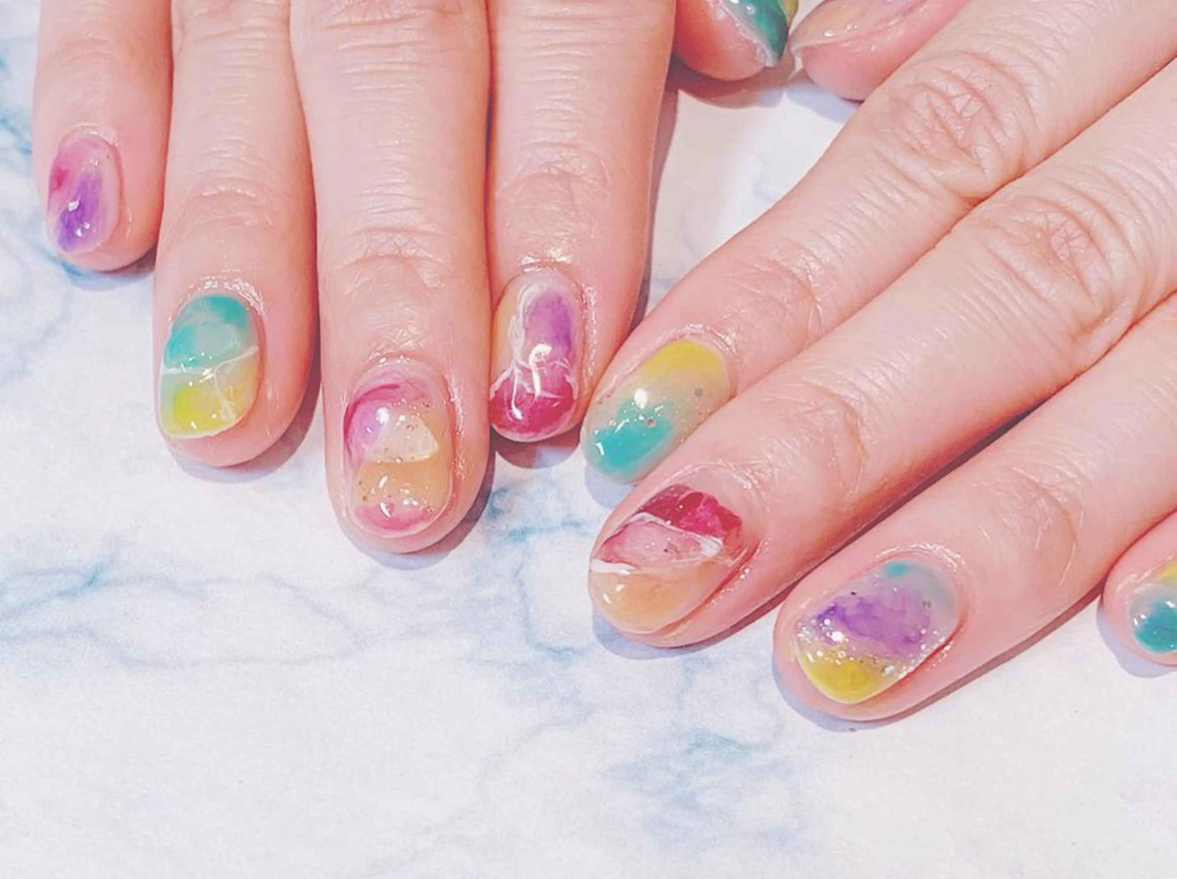 ネイル ハンドネイル LUKE所属・もとまつ さちこのネイルデザイン