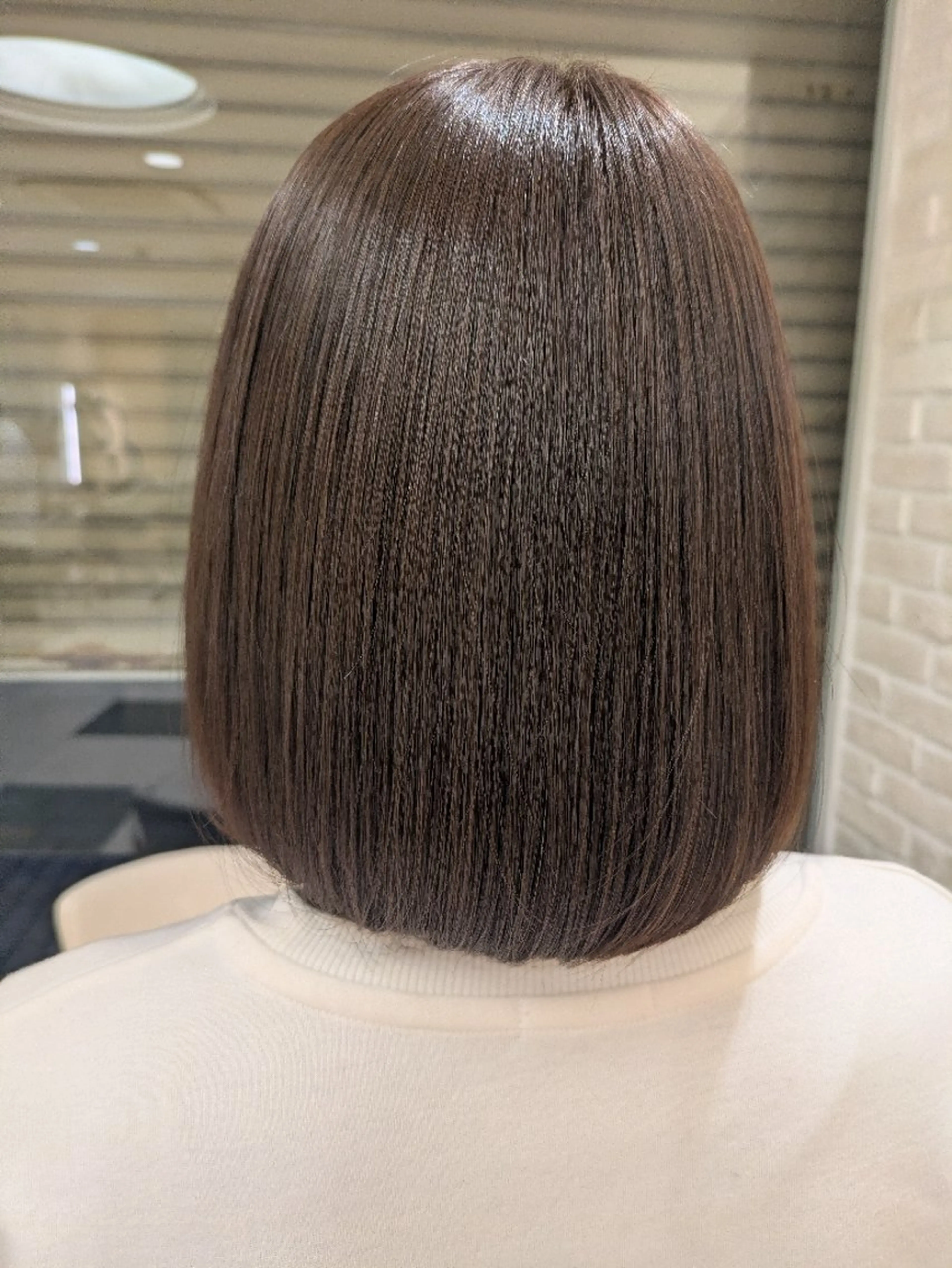 ショート ボブ カット ヘアカラー トリートメント 佐々木 萌のヘアスタイル