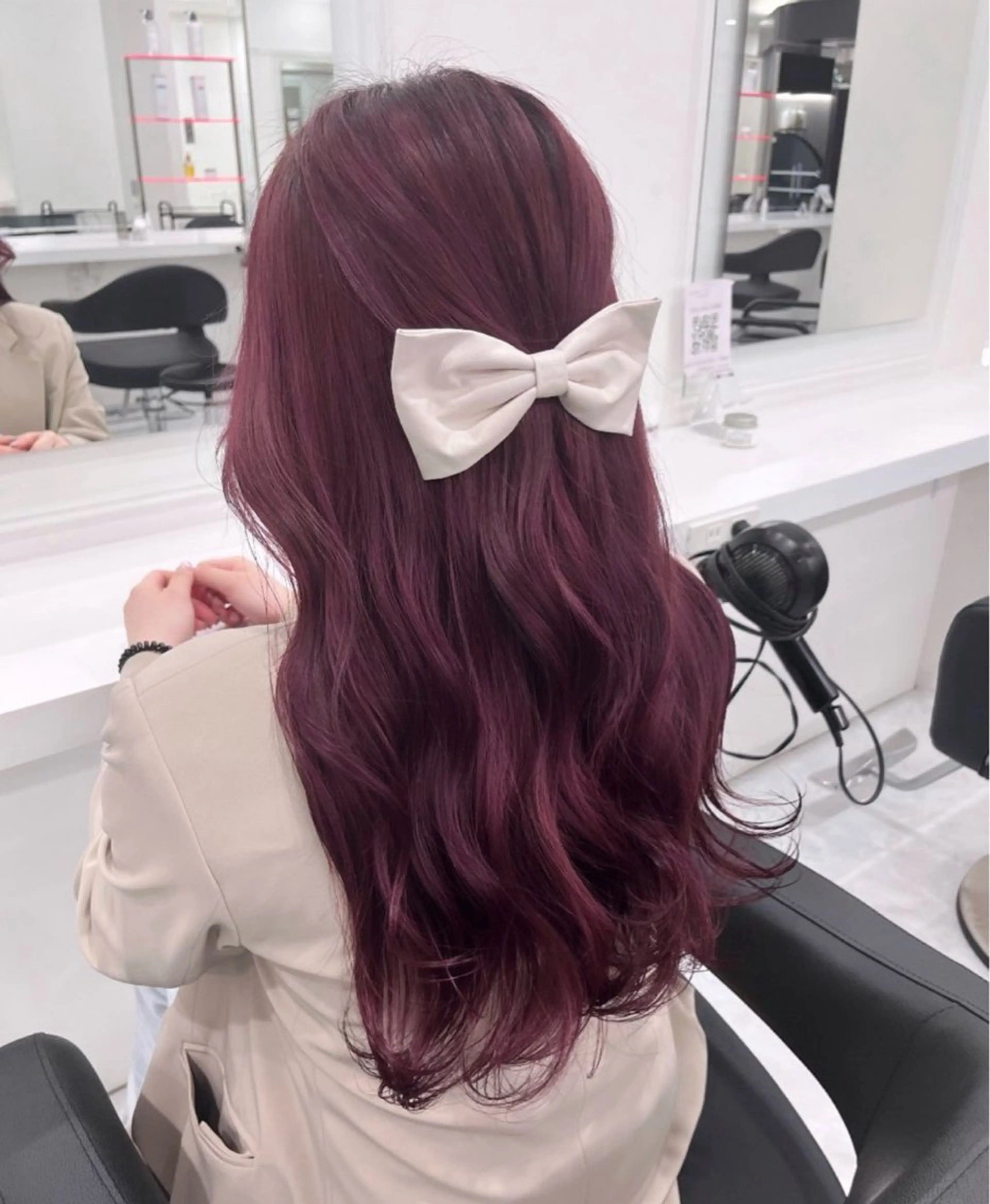ロング カラー ヘアカラー トリートメント 🎀愛されピンク ラベンダー💜ゆいのヘアスタイル