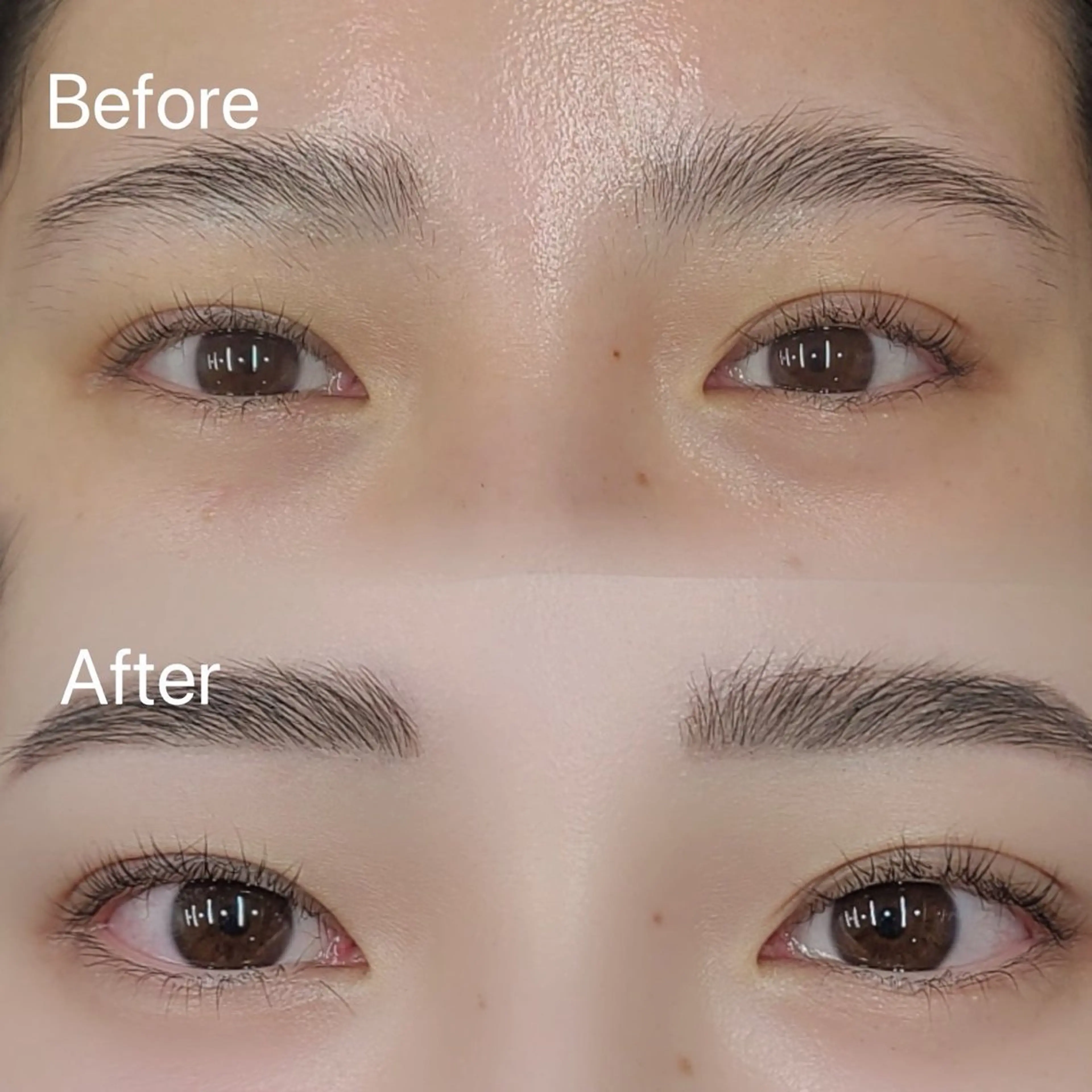 3点セット(まつ毛パーマ上下+眉毛WAX)の写真