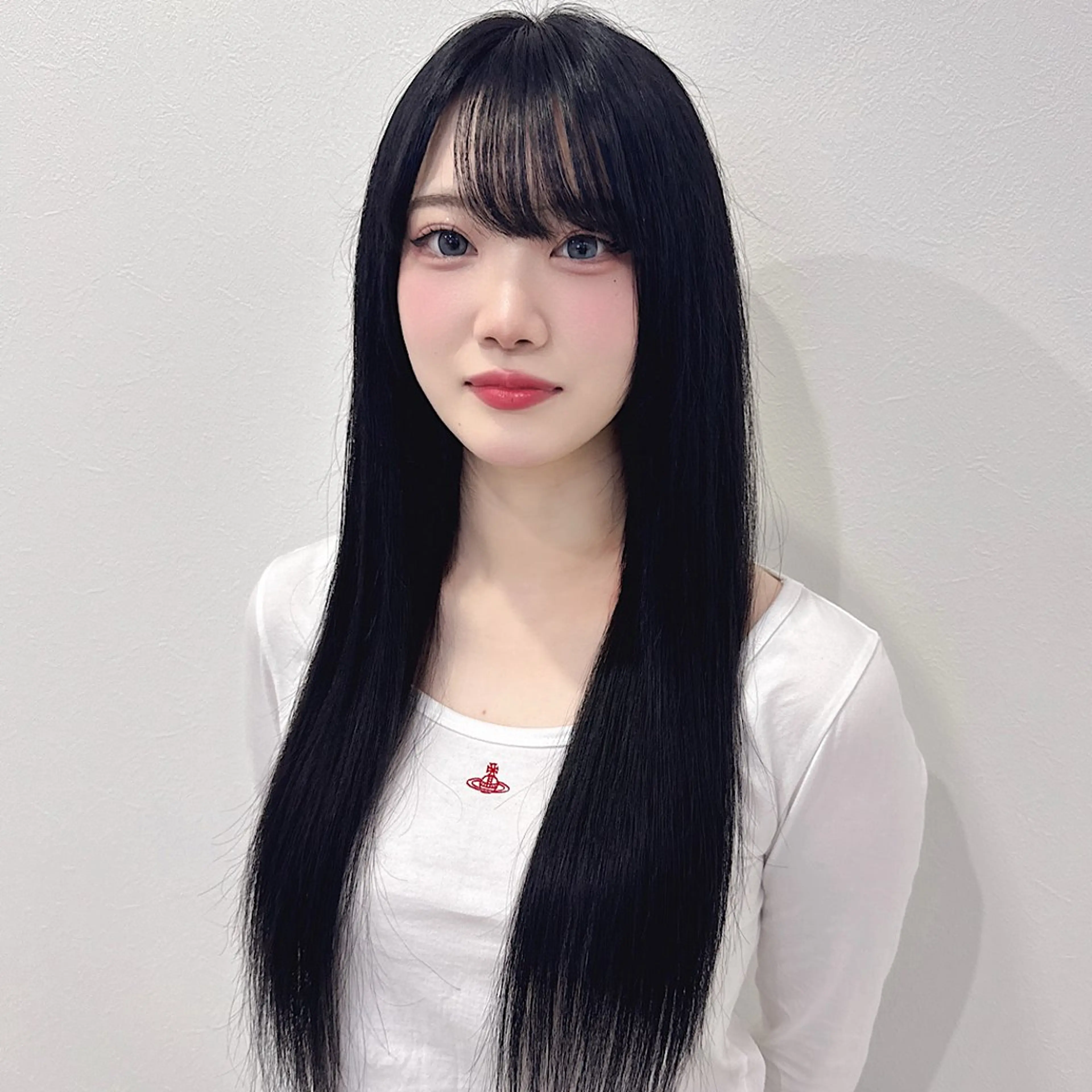 ロング エクステ 韓国風ヘア エクステ SE ITAのヘアスタイル