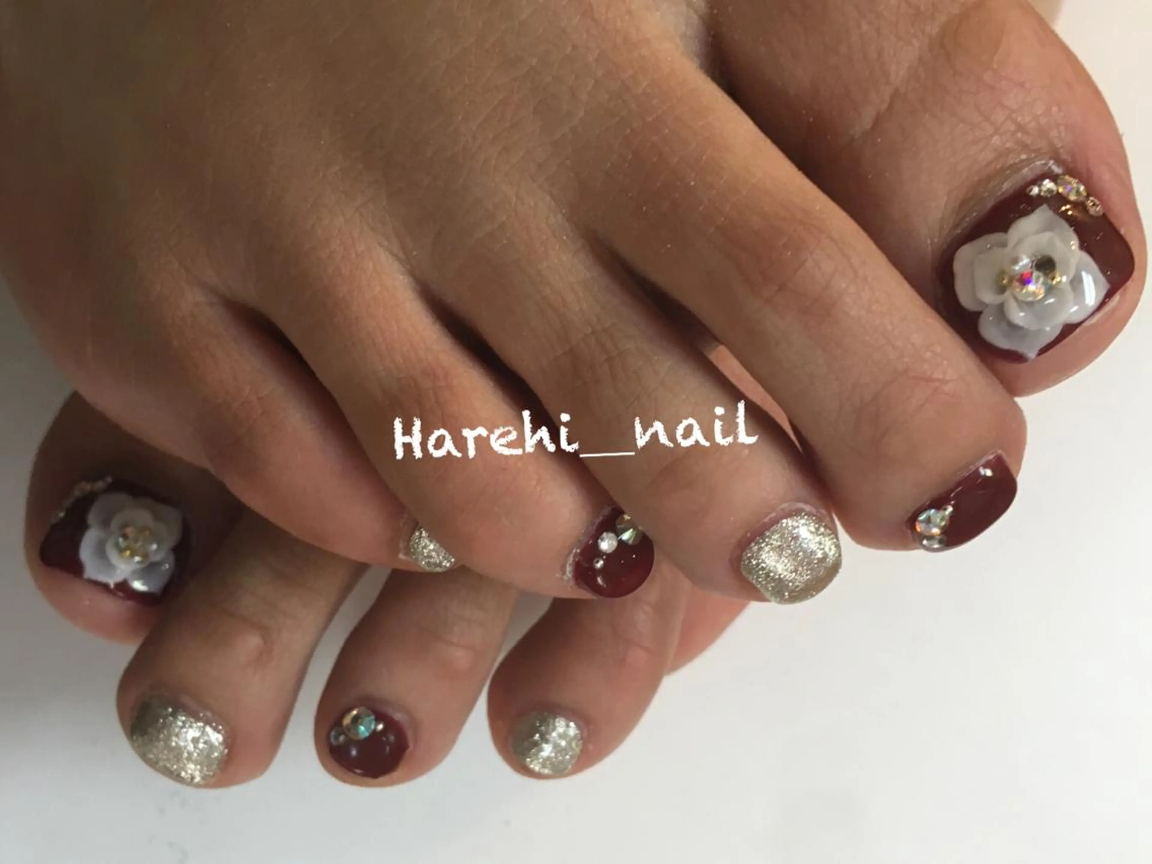 ネイル フットネイル Harehi_ nailのネイルデザイン