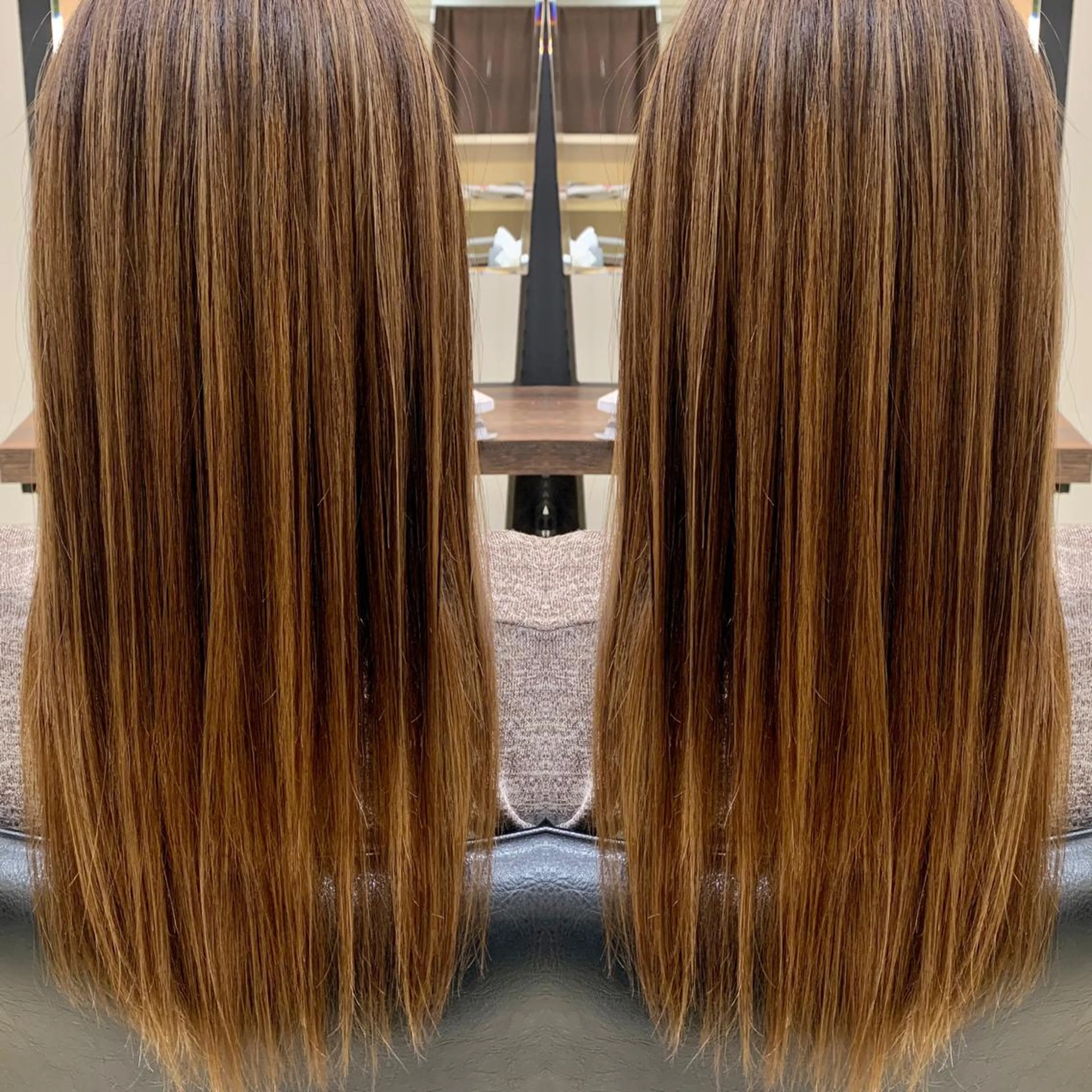 ロング カラー バレイヤージュ レイヤーカット 伊藤 裕貴のヘアスタイル