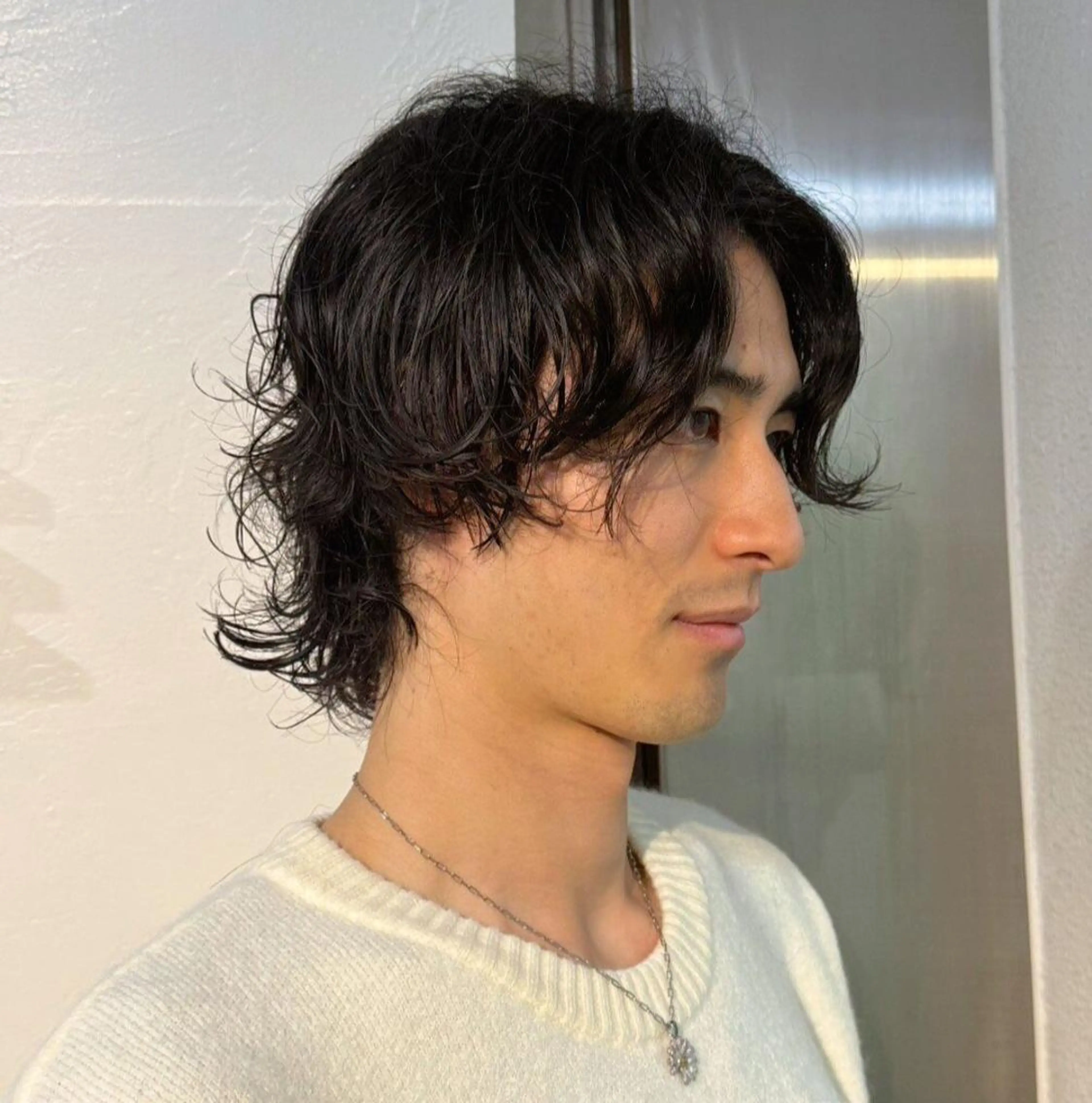 ミディアム パーマモデル募集/ 尾上数馬/桂駅前1分のヘアスタイル