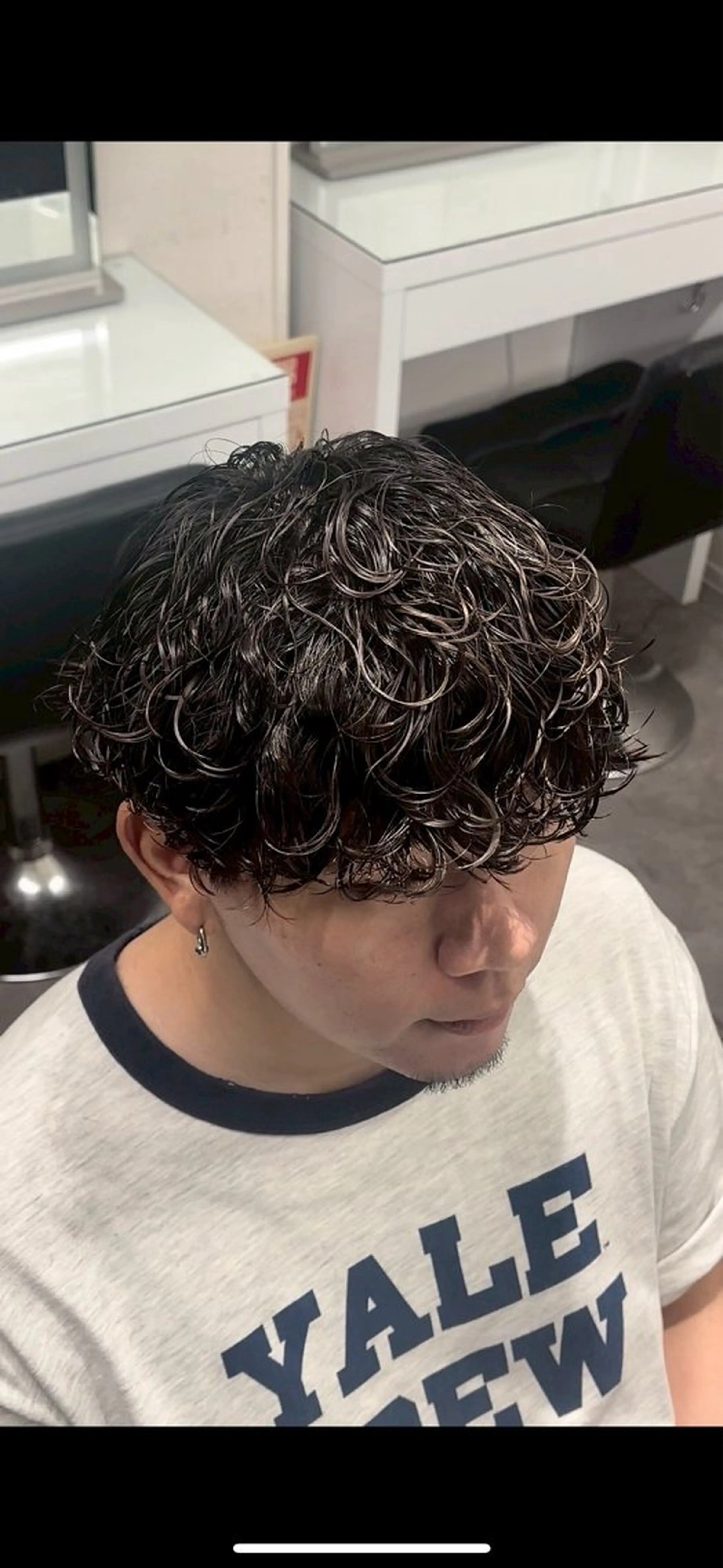 ショート パーマ メンズパーマ特化 園田　楓莉のヘアスタイル