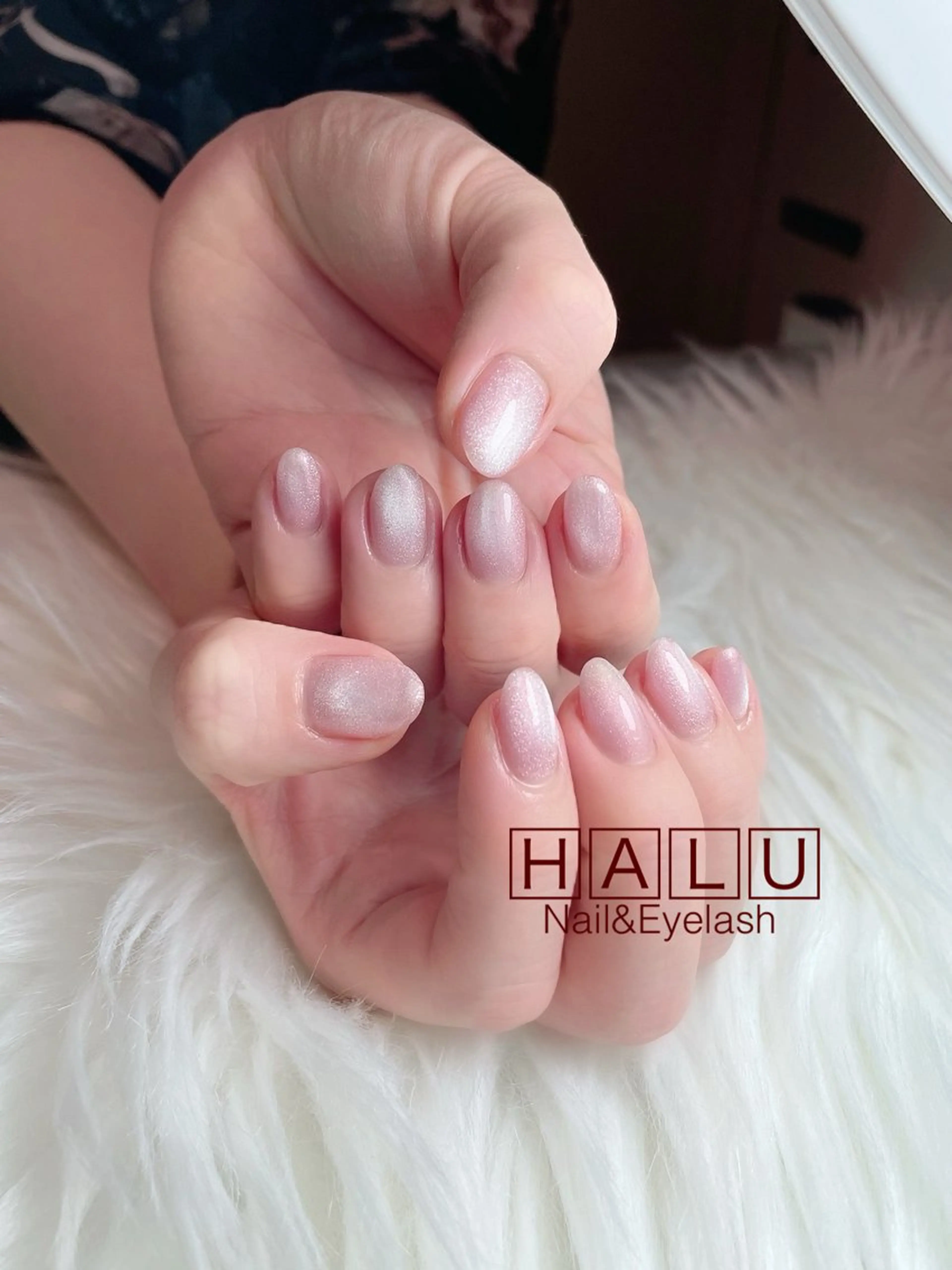 ネイル オフィスネイル ピンク HALU ハルのネイルデザイン