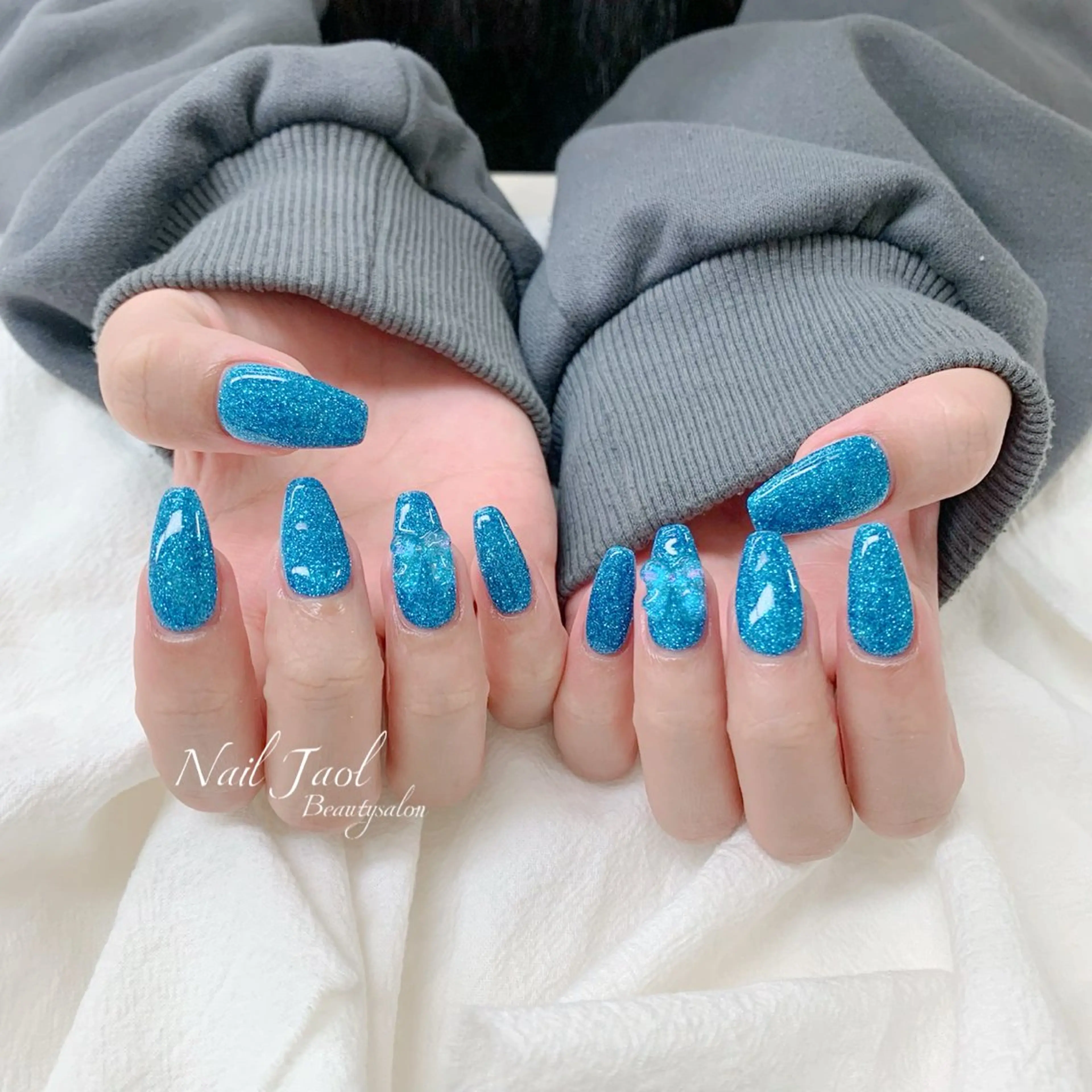 ロング 韓国風ヘア ハンドネイル nail jaol池袋店所属・ネイルJaol 池袋のネイルデザイン