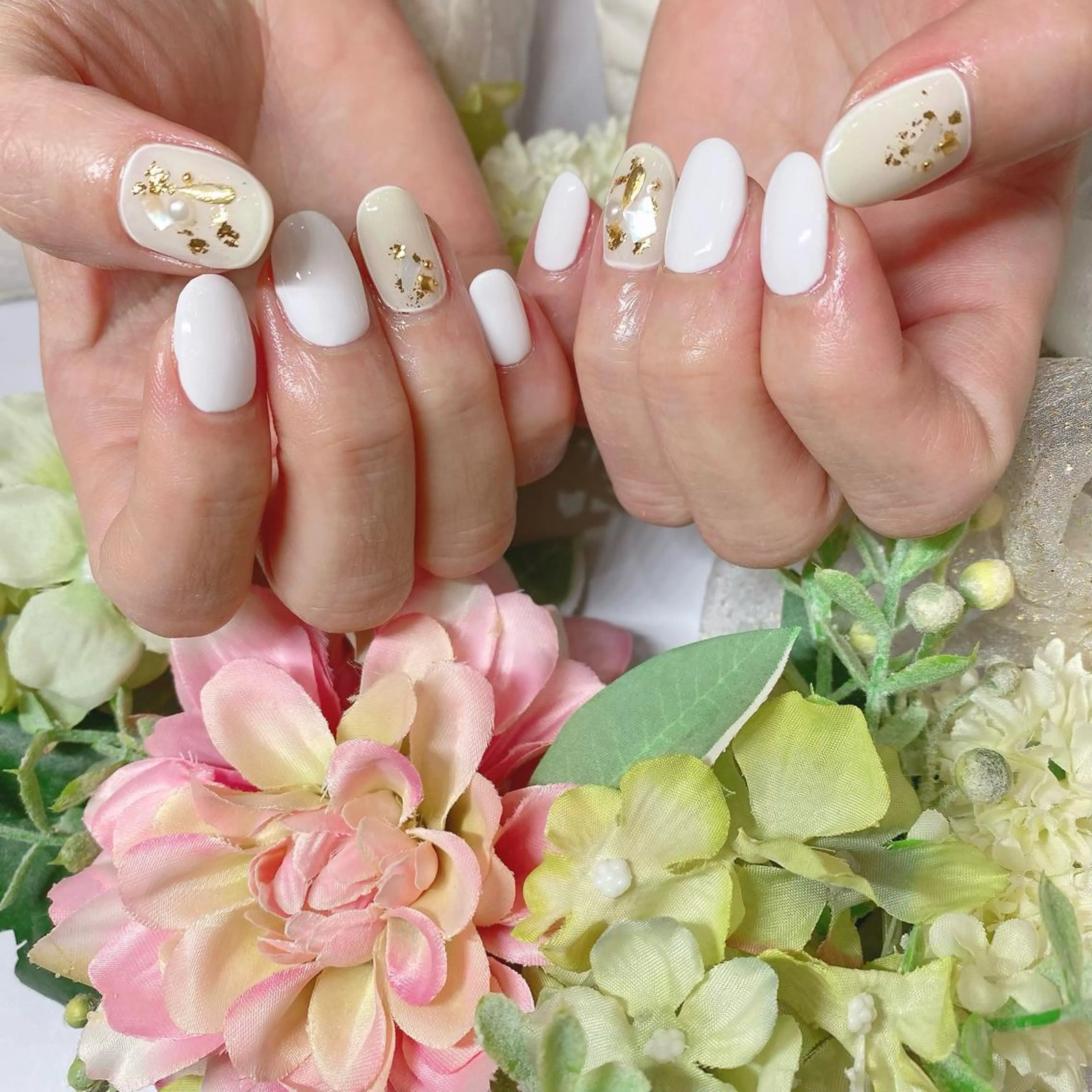 シンプルネイルオフ込み　90〜120分　ワンカラー/グラデーション/フレンチ・アート2,3本程度の写真