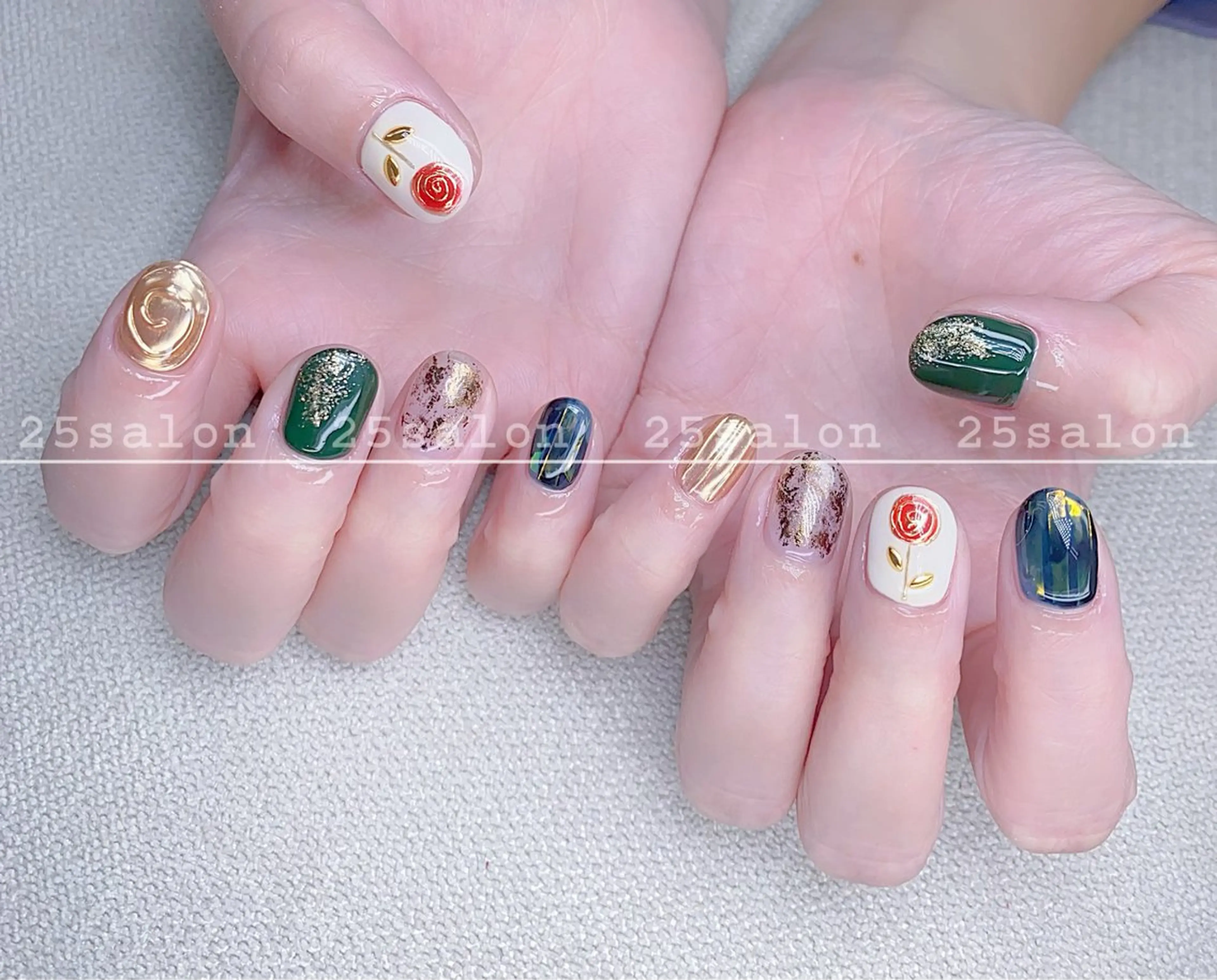 ネイル ジェルネイル 韓国ネイル ニュアンスネイル パラジェル ワンホンネイル 2 5のマツエク・マツパデザイン