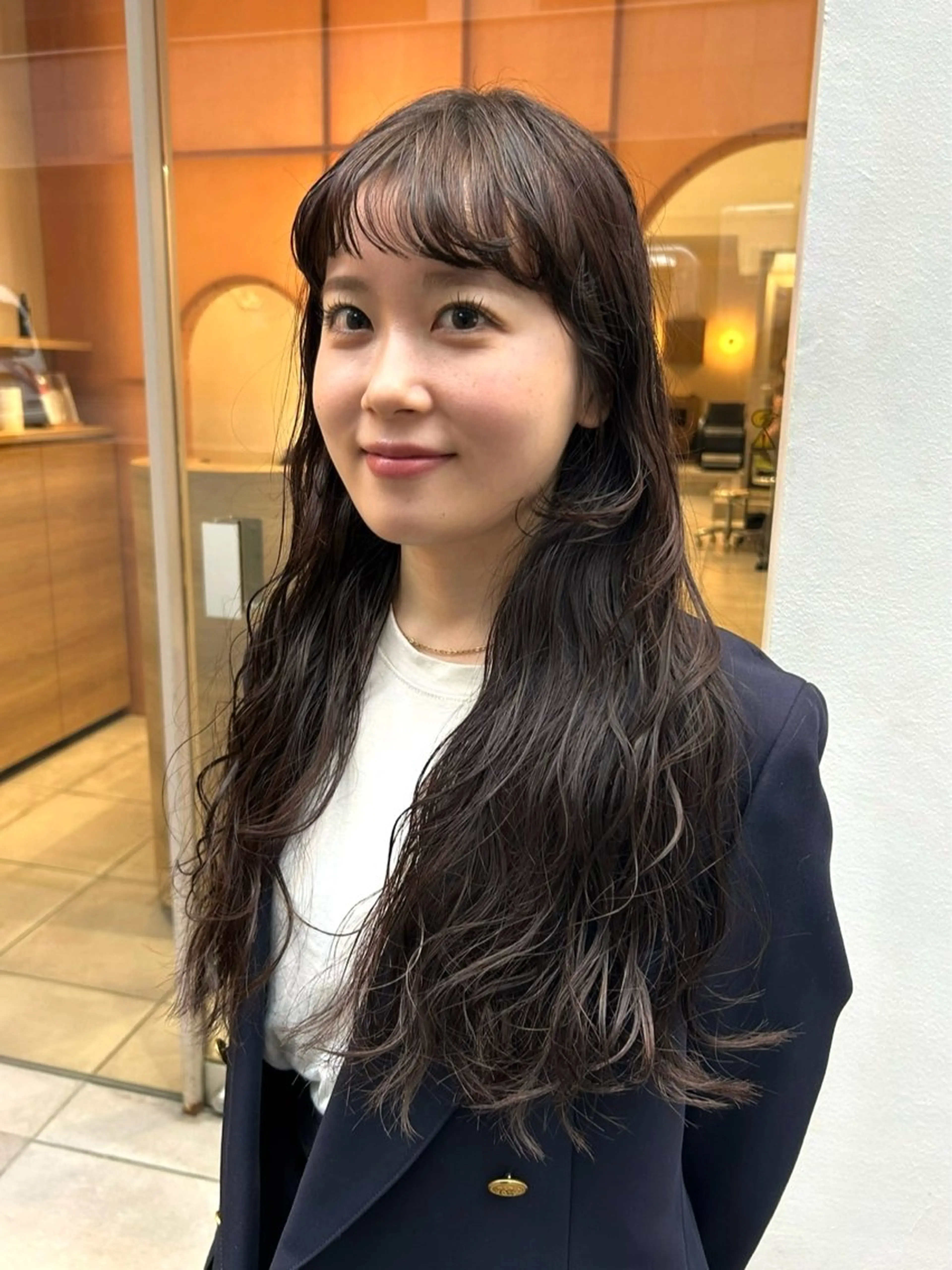 ロング パーマ カット パーマ トリートメント hanabi / パーマのヘアスタイル