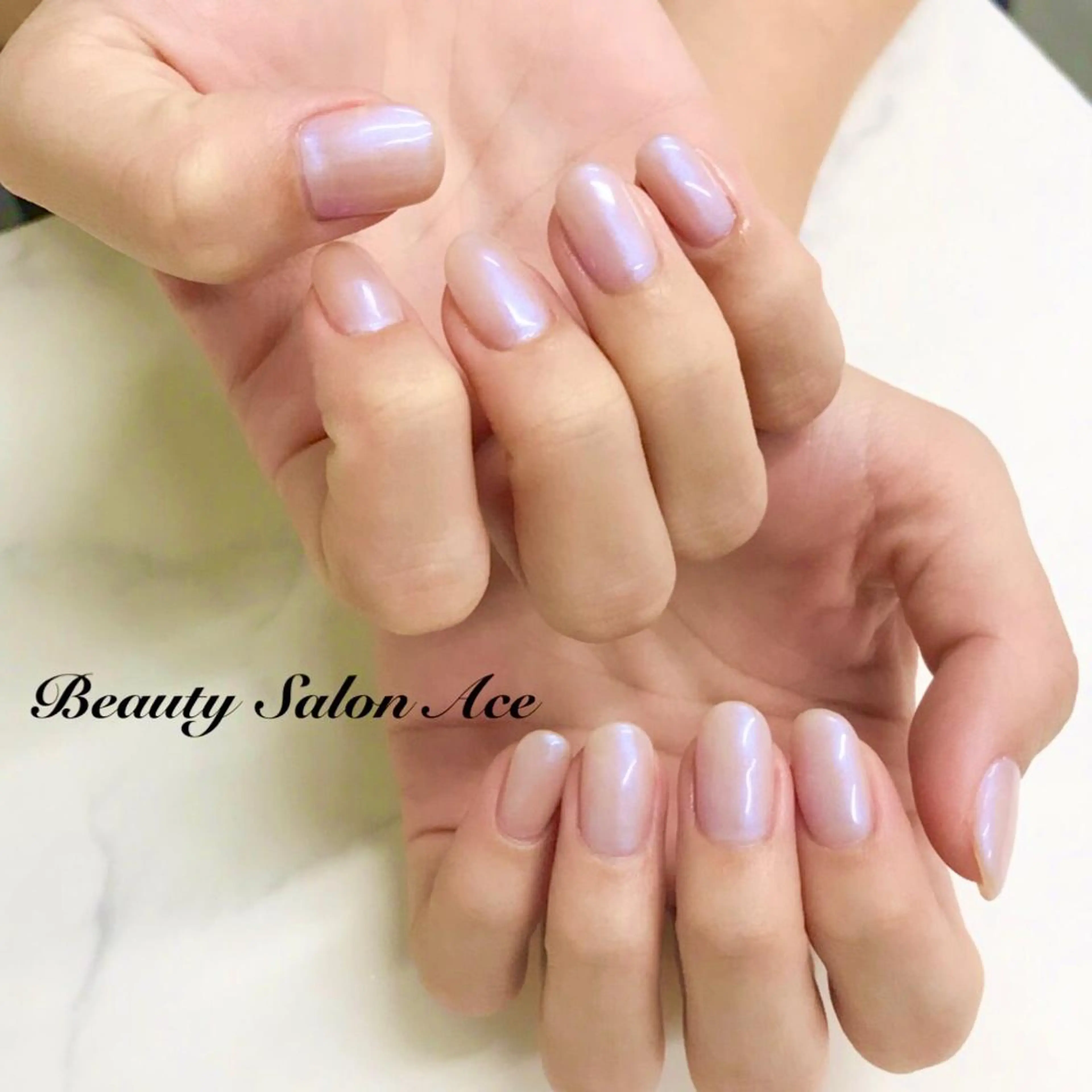 ネイル ワンカラーネイル Beauty Salon Ace（ネイルサロン　エース）所属・池袋フィルイン Ace♡長さだしのネイルデザイン