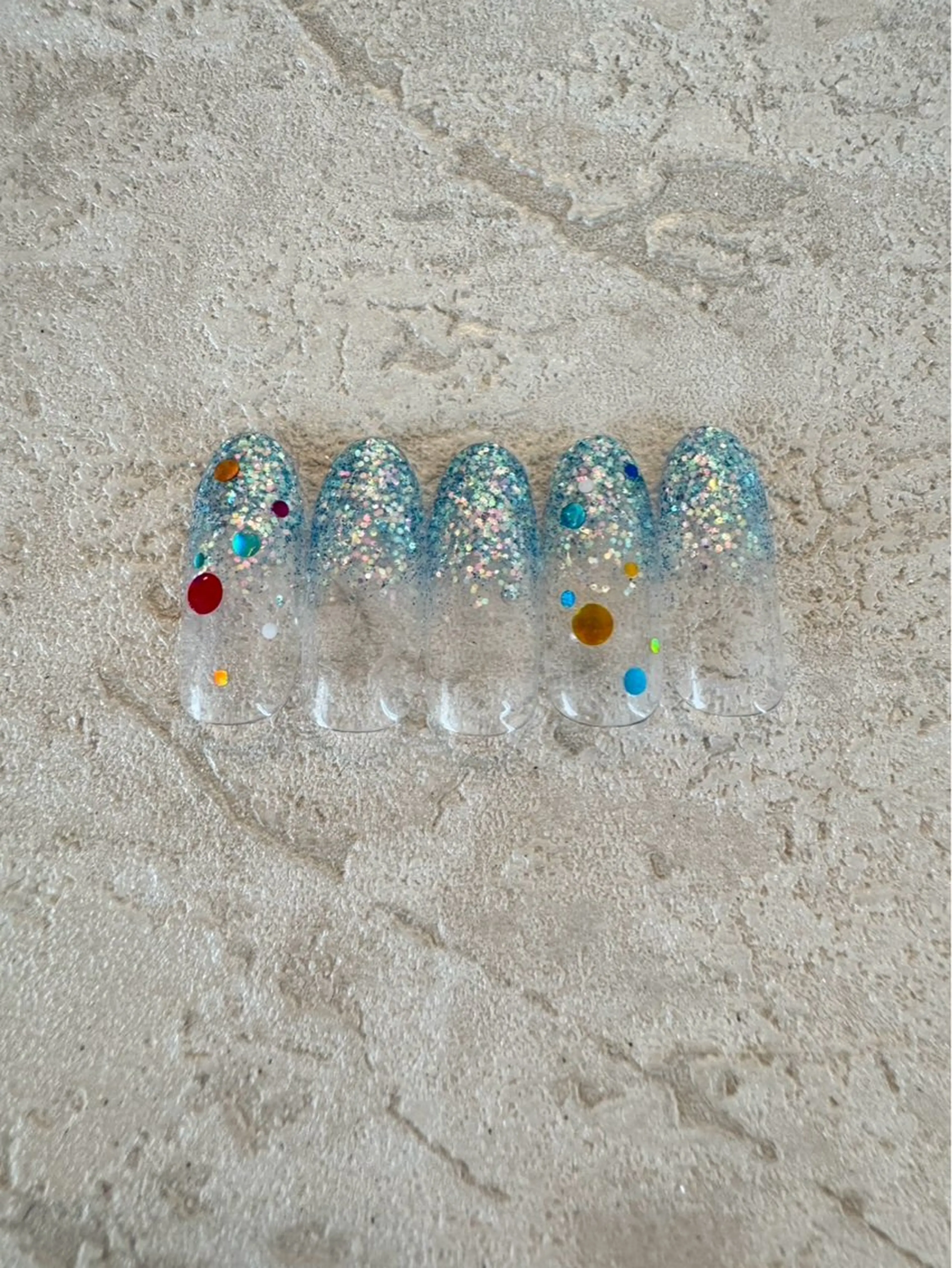 ラメグラデーション✨カラーグラデーション🌙の写真