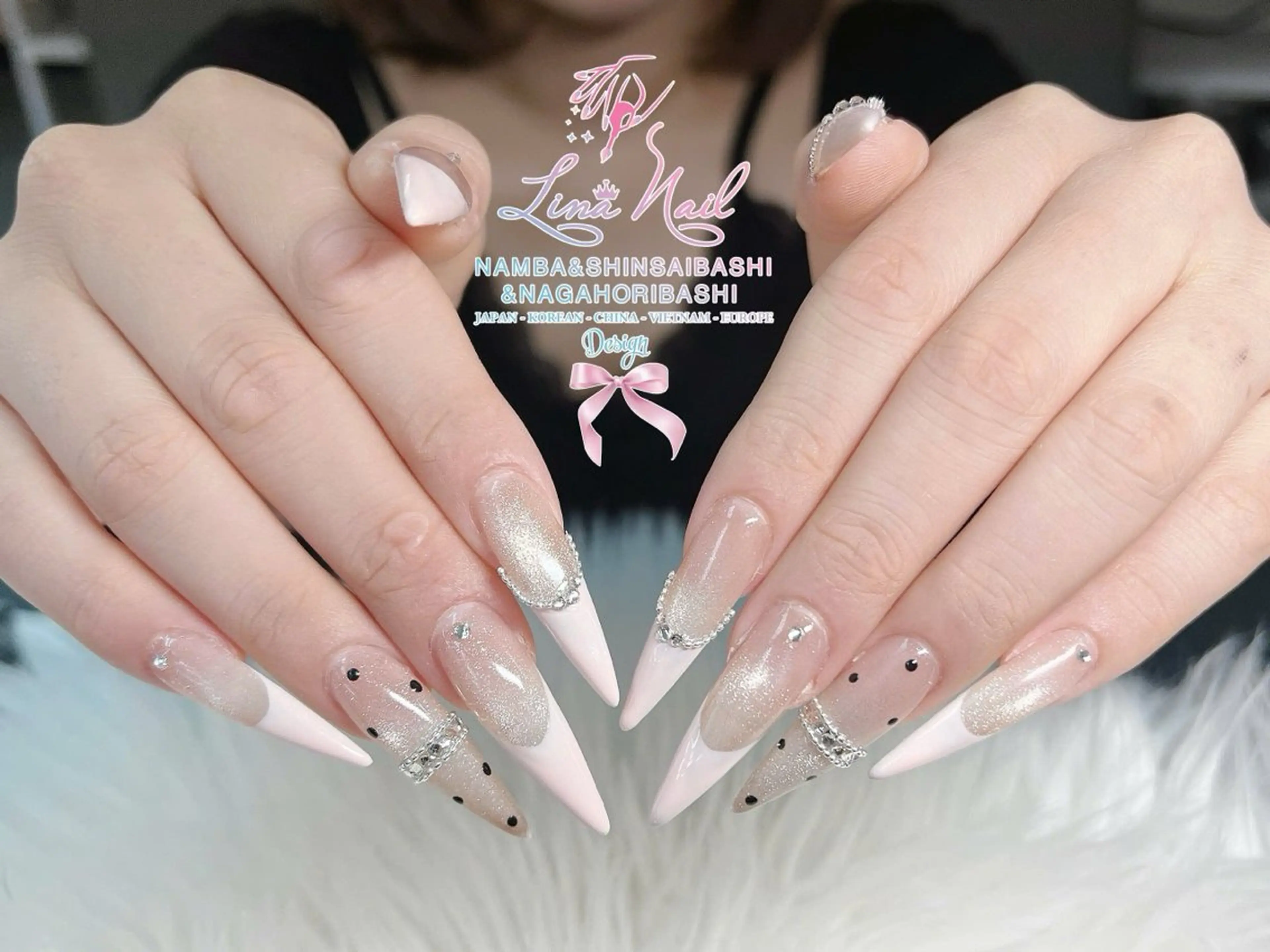 ネイル チークネイル 桜ネイル フラッシュネイル フットネイル ジェルネイル ハンドネイル ７９LINA NAIL 心斎橋店所属・リナネイル アメ村心斎橋店のネイルデザイン