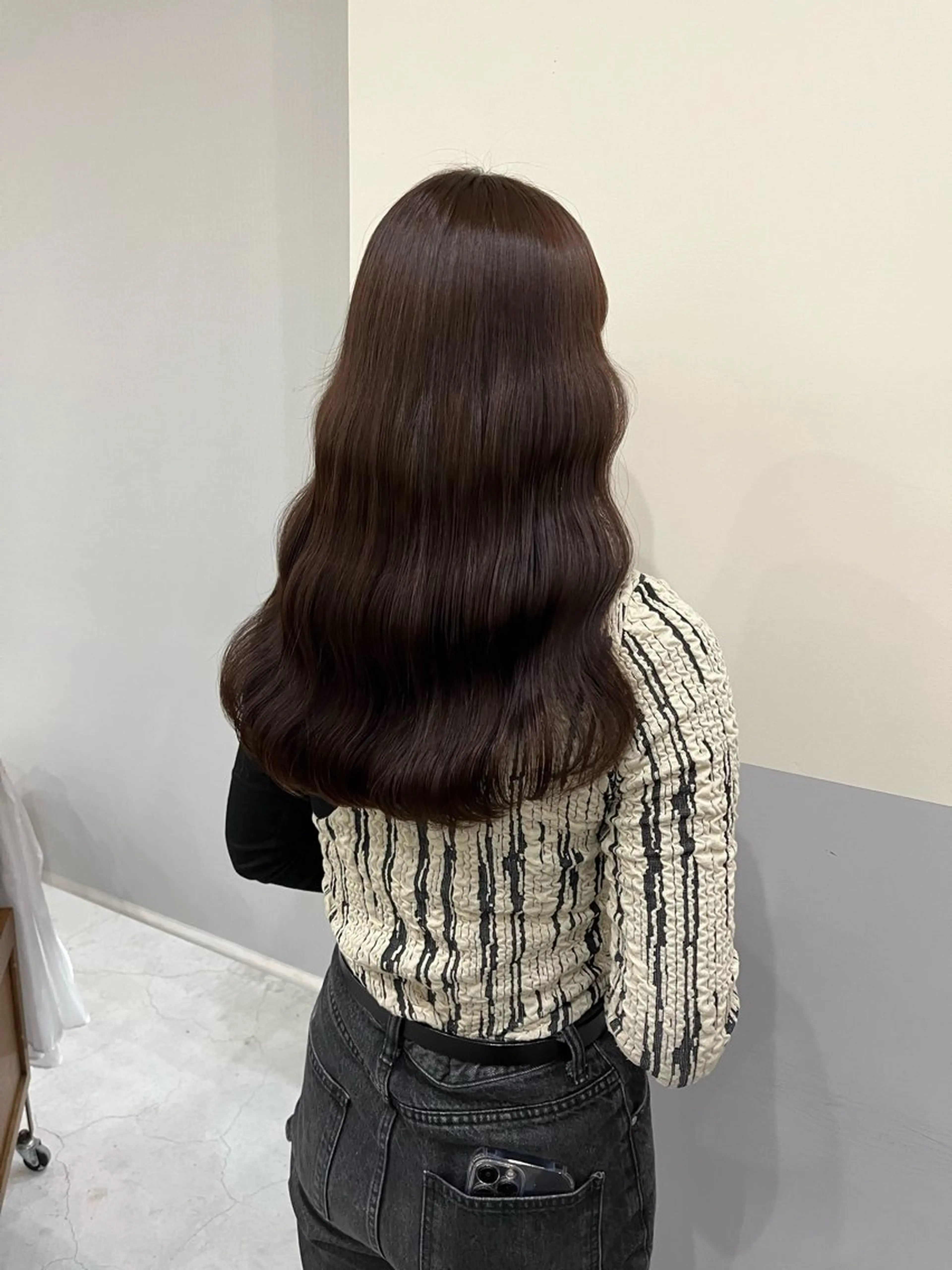 セミロング 神谷 夏帆のヘアスタイル