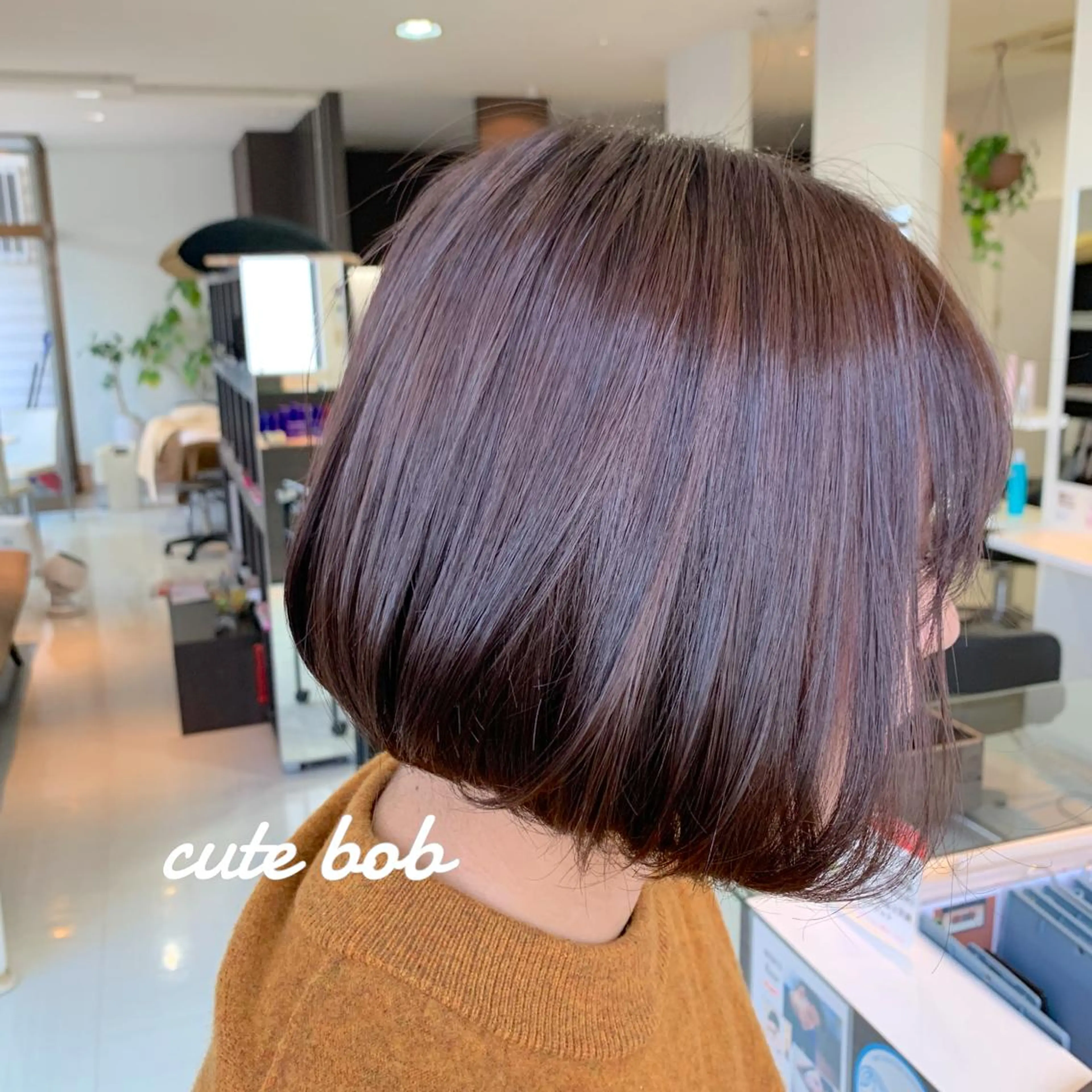 ショート カラー ラベンダーカラー ピンクカラー ピンクラベンダー 村井 香怜のマツエク・マツパデザイン