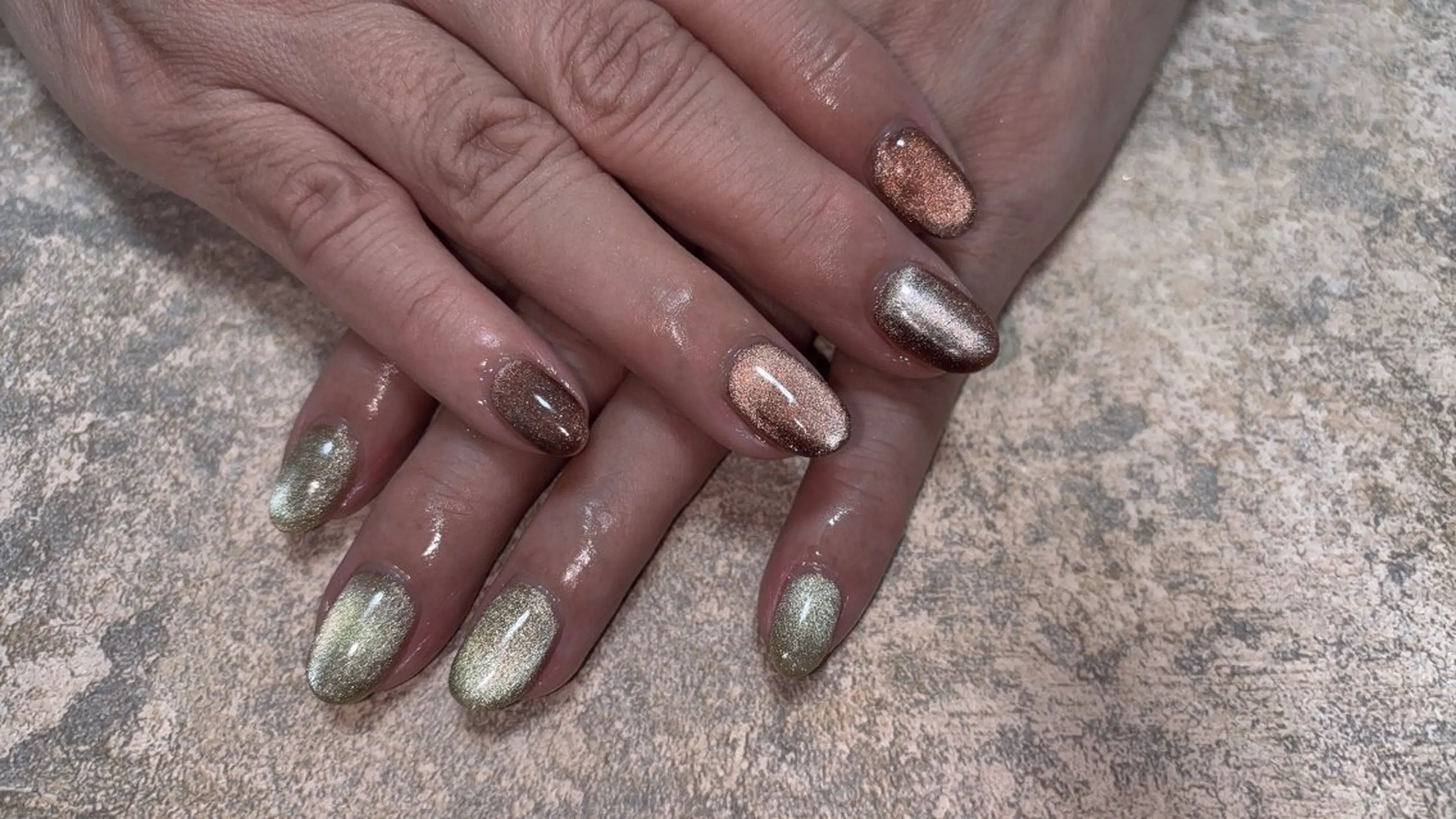 ネイル ジェルネイル マグネットネイル ハンドネイル coco nailのネイルデザイン