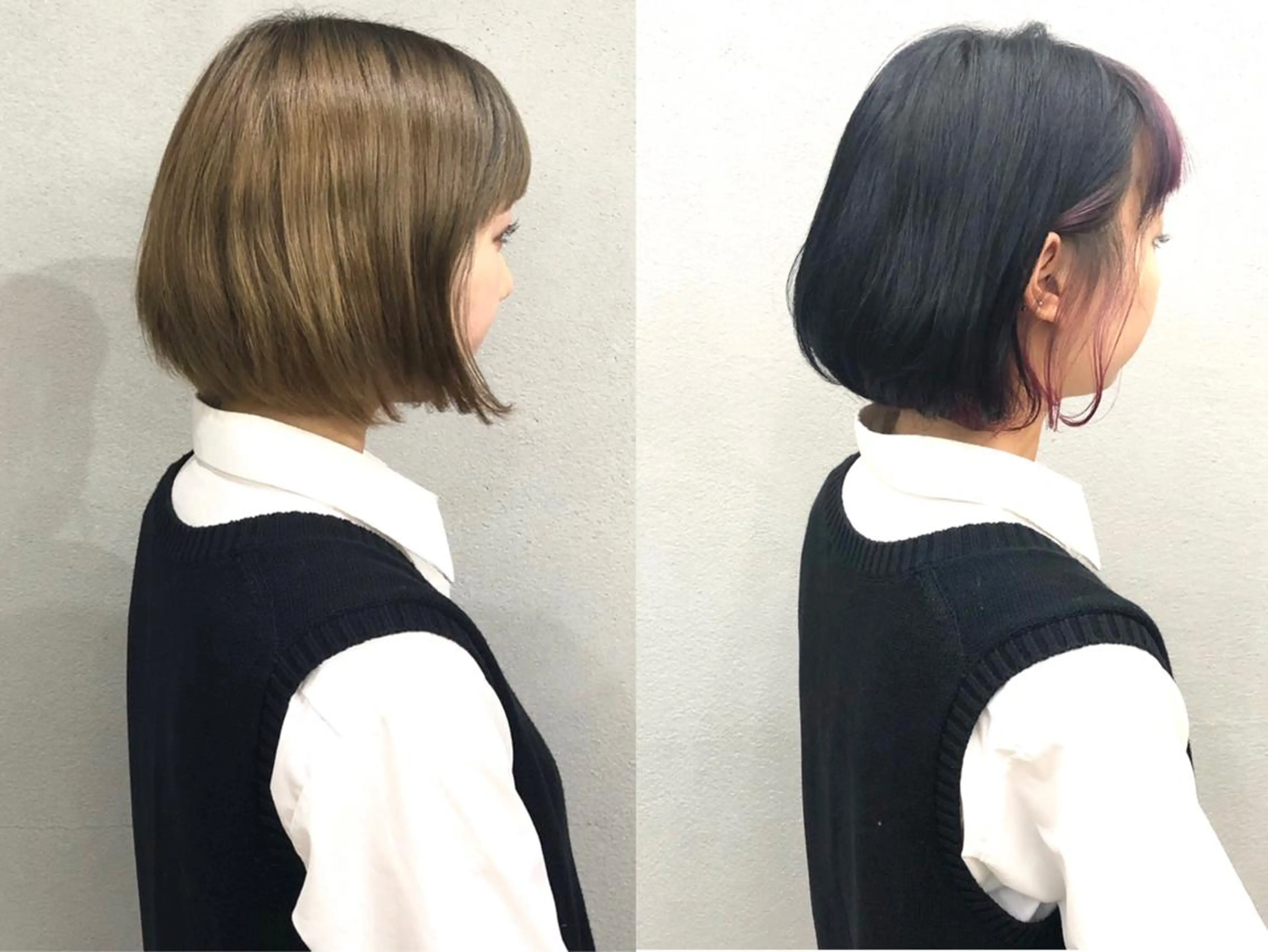 ショート カラー インナーカラー ピンクカラー ボブ ボブ/ショート/ 白髪染め/メンズ葛西のヘアスタイル