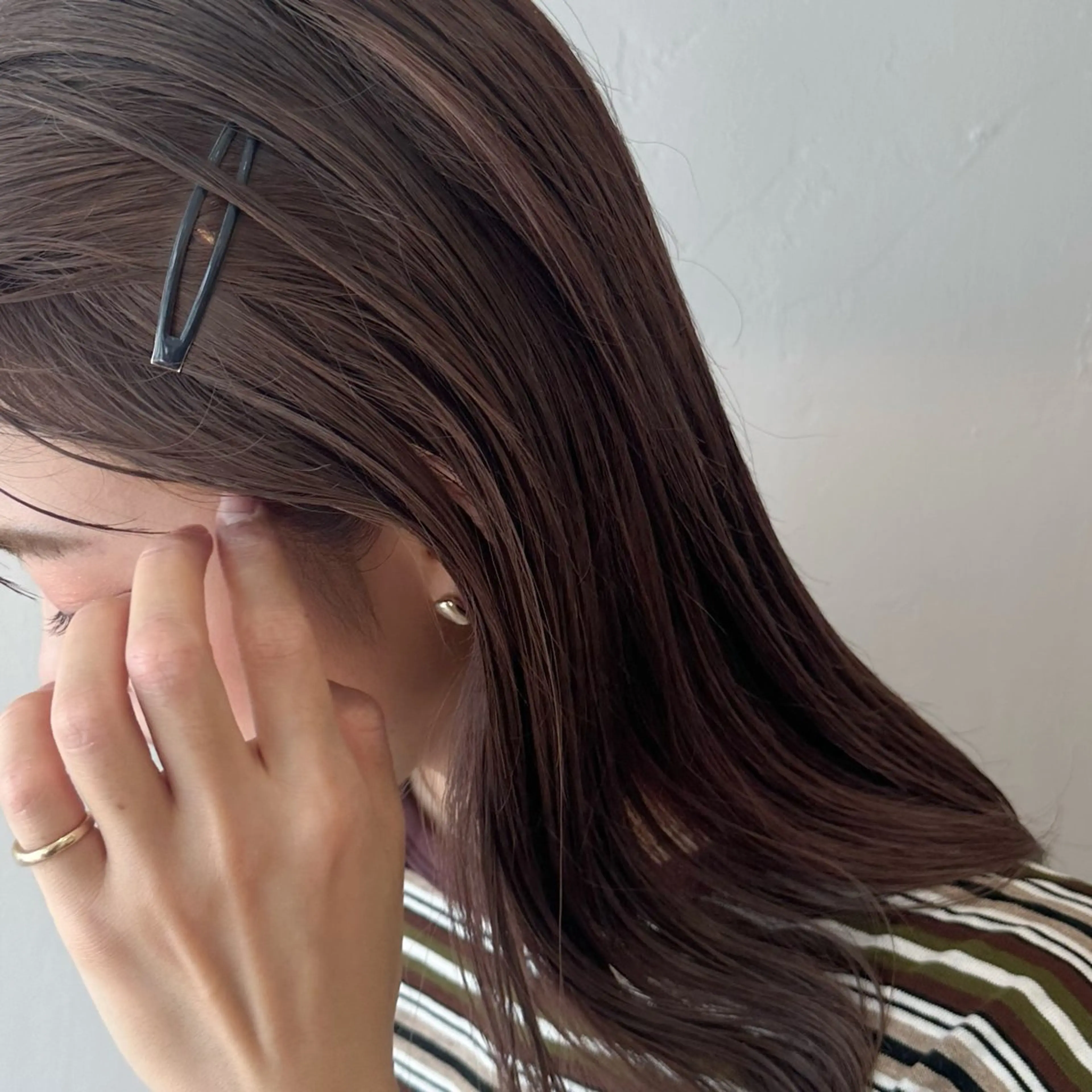 ミディアム カラー 艶カラー×似合わせ カットshihomiのヘアスタイル