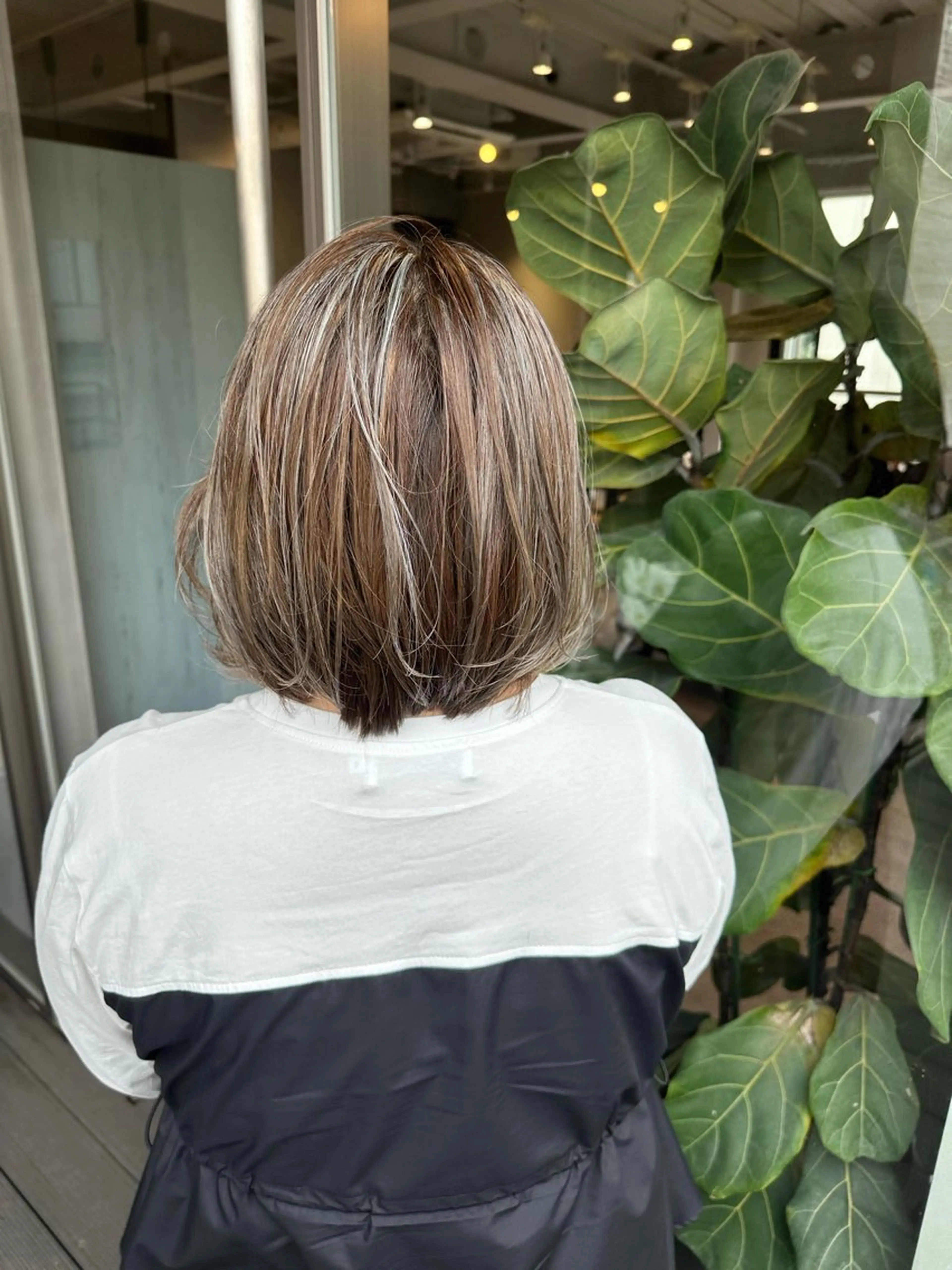 ミディアム カラー ブリーチ ハイライトカラー ハイライト ヘアカラー 韓国風/オシャレ /縮毛矯正/滝口琴未のヘアスタイル