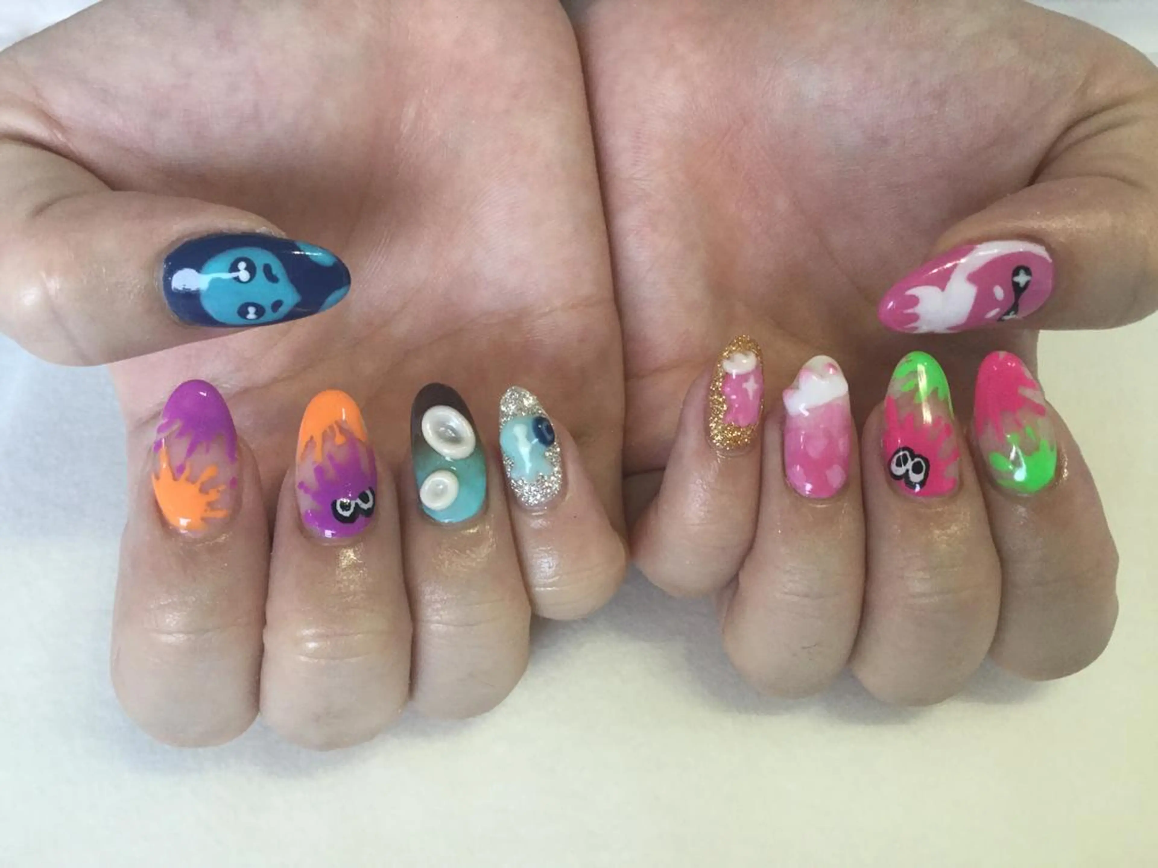 ネイル ハンドネイル 💎🐰 saki. m 🐰💎のネイルデザイン